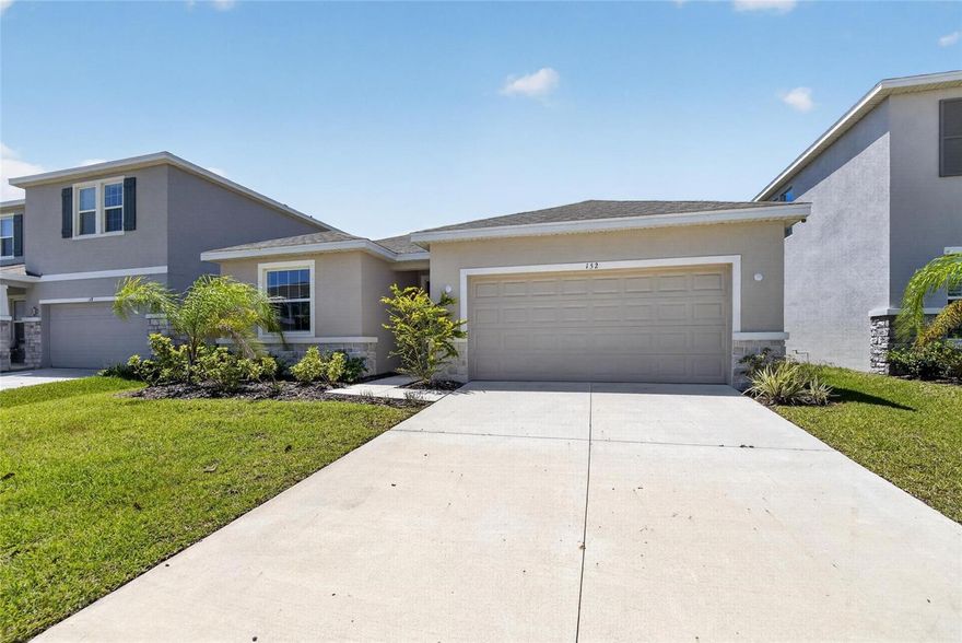 Beautiful 3-bedroom + den, 2.5-bath, one-story home located in Apollo Beach offering over 2,000 square feet of comfortable living space. This well-maintained home features an open floor plan with a spacious kitchen, ample cabinetry, and a large island that flows into the main living area—perfect for everyday living and entertaining. The den provides a flexible space ideal for a home office, playroom, or additional living area. The home offers great natural light, a functional layout, and well-sized bedrooms. The primary suite includes a private bath and walk-in closet for added convenience. Enjoy peaceful pond views and access to a community pool. Conveniently located near major roadways, shopping, and dining.  Available now with a June move-in. Schedule your showing today. Please review the attached documents before showing the home. Floor Plan showing the layout is flipped. Garage on Right side. Property is for sale or rent which ever happens 1st.