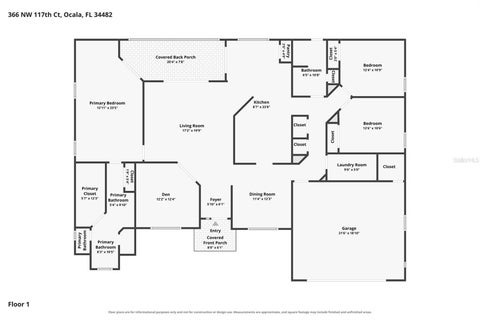 Tiny photo for 366 NW 117th Court, Ocala, FL 34482 (MLS # OM731794)
