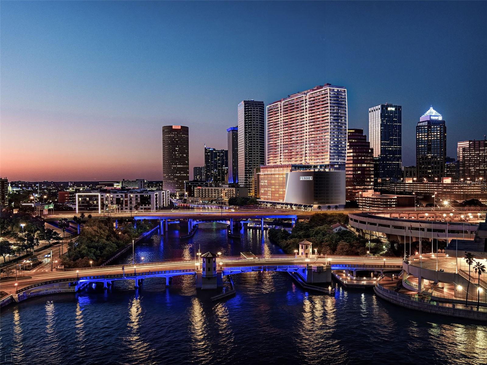 Under Construction. Pendry Residences Tampa hails the arrival of Florida’s first Pendry hotel, a new luxury offering by Montage Hotels & Resorts. An offering that combines a culture of world-class hospitality with fully-serviced residences to create a distinctive expression of luxury. Ranked among the most vibrant urban waterfront environments in the nation, downtown Pendry Residences Tampa are located above the hotel starting on level 15 through 37. Enjoy the exclusive hotel benefits and VIP access when your favorite destination is home. Residences not only get to experience the hotel daily, they have their own dedicated amenity level on the 38th floor rooftop highlighted by a resort-style pool and lounge. Residences overlook the downtown riverfront and Hillsborough Bay. Spacious one, two, and three bedroom open floorplans ranging from 1,380 to 3,200 square feet with 10’ ceilings, floor to ceiling glass. Residence A features a spacious 3 bedroom, 3.5 baths, and 3,218 interior square feet. Featuring Quartzite waterfall edge kitchen counters, Sub-Zero & Wolf appliances, 5 burner gas stove top; porcelain flooring throughout; custom designed double vanity in Carrara marble over custom floating Italian millwork by Italkraft; designer plumbing fixtures, and deep soaking tub. Expansive terraces provide abundant outdoor living space high above the city and bay below. Convenient to the area’s finest attractions including world- famous Gulf beaches, the airport and top rated centers of healthcare, education and entertainment. Luxury is in the details, Luxury Lifestyle Living on the Riverwalk.