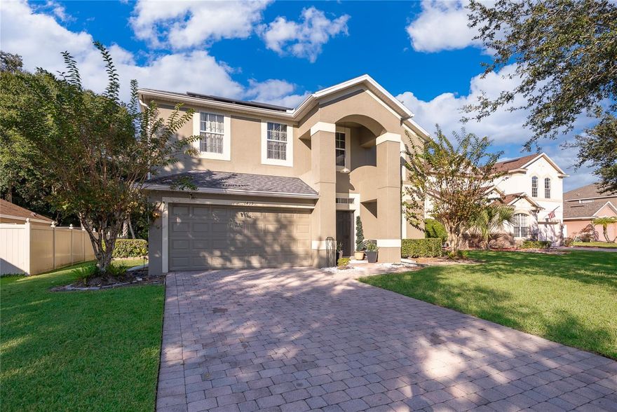 Welcome home to elegance, space, and serenity in the gated community of Lake Jesup Woods! Nestled on a quiet cul-de-sac and backing to a private conservation area, this beautifully maintained 4-bedroom, 2.5-bath residence offers the perfect blend of functionality and charm. Soaring ceilings and natural light enhance the open-concept living areas, centered around a gourmet kitchen with granite countertops, stainless steel appliances, and rich wood cabinetry. This spacious home also features a versatile loft, ideal for work or relaxation. Recent updates include a new roof (2024), water heater (2023), updated lighting, and refreshed landscaping. Step outside to a tranquil covered lanai with no rear neighbors—only peaceful, wooded views. Solar Panels to be paid off at closing.

Perfectly situated minutes from Historic Downtown Sanford and just 10 minutes to Lake Mary’s shops, dining, and major commuter routes, this home offers convenience, comfort, and quiet living all in one.