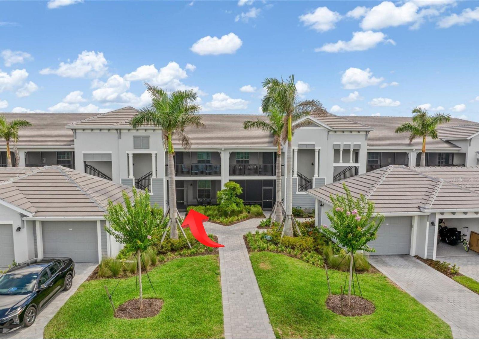 GOLF MEMBERSHIP INCLUDED!
Imagine waking up in your light-filled, barely lived-in 1st floor Veranda condo in Wellen Park Golf & Country Club, where every day offers a new and exciting adventure or a day of rejuvenation and relaxation. This TURNKEY FURNISHED 2-bedroom, 2-bath home with a versatile den, offers a spacious, open floor plan with tile flooring throughout and a chef’s kitchen featuring an oversized quartz island, ample cabinetry, and two pantry closets.
The front and rear lanai’s, offer multiple outdoor retreats. Start your mornings with coffee on the rear lanai, soaking in gorgeous golf course views. The front lanai is a great spot for family fun night, dinner parties or unwinding with a good book.
Beyond your front door, the Wellen Park Golf & Country Club lifestyle awaits: a stunning resort-style pool, state-of-the-art fitness center, aerobics room, pickleball, tennis, bocce ball, a full-service spa, dog park, and an active calendar led by a full-time lifestyle director. The Gordon Lewis designed 18-hole golf course is perfect for all skill levels. After a fun day of golf, stop by the tiki bar for a delicious lunch and a cold drink with friends.
Located just 2 miles from Downtown Wellen Park and a short drive to the Venice Historic District, gulf beaches, boating, fine dining, and boutique shopping, this is Florida living at its finest—convenient, carefree, and completely turnkey.