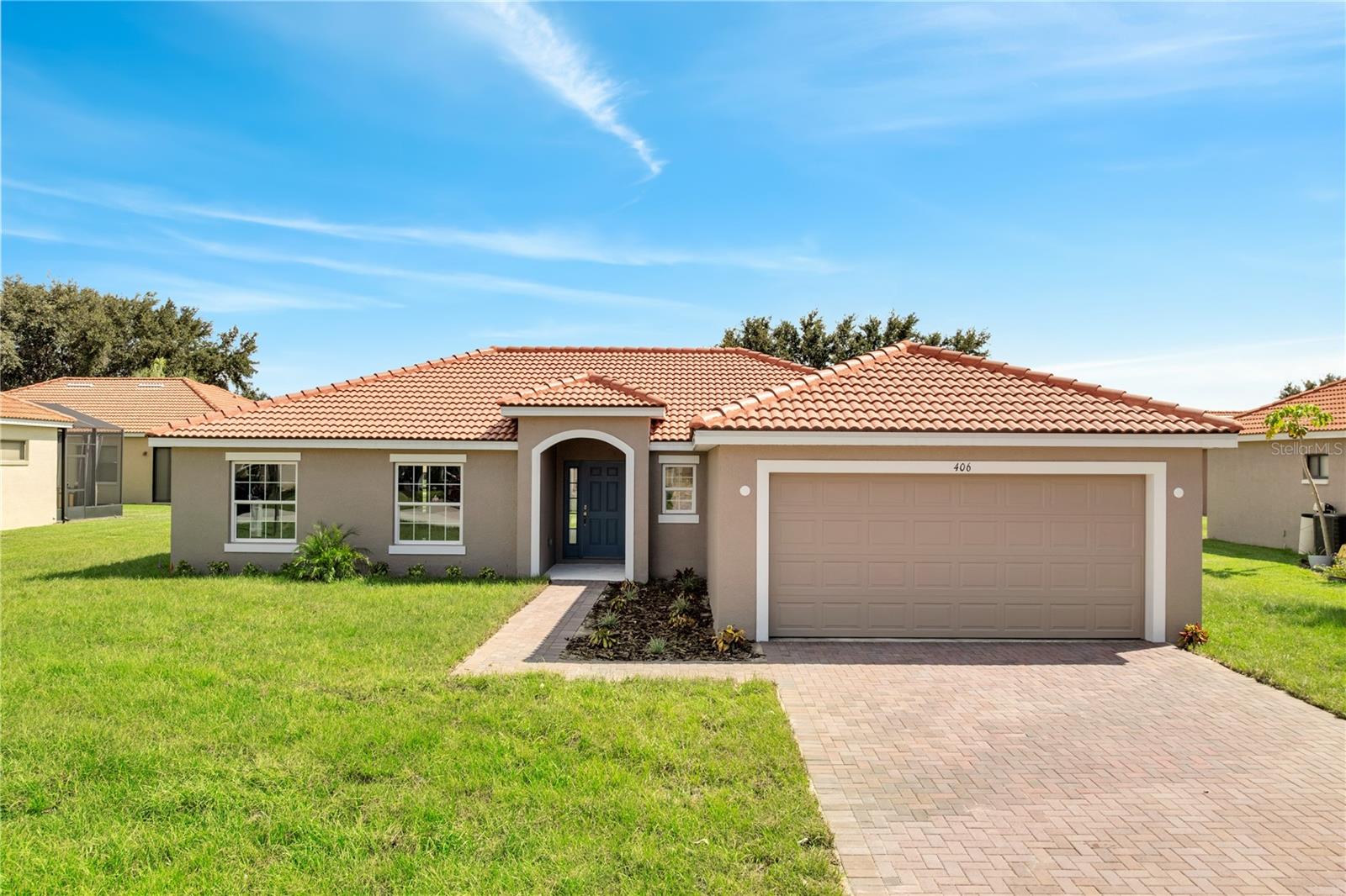 ASK ABOUT BUILDER INCENTIVES FOR CLOSING COSTS OR RATE BUY-DOWN! Welcome to the "Cypress" model by Honesty Homes! This open-concept, concrete block TILE ROOF home features high-end finishes and numerous upgrades throughout. You'll find 42" cabinets in the kitchen and bathrooms, sleek granite countertops perfect for culinary creativity, and soaring vaulted ceilings that enhance the sense of space. The master bedroom offers indulgence with its vaulted ceiling and two spacious walk-in closets for ample storage. Both bathrooms are thoughtfully designed with generously sized tubs and modern tiled showers, ideal for relaxation. Welcome to Tuscany Preserve, a gated, resort-style community offering a blend of luxury, comfort, and convenience. Residents enjoy a wide array of amenities, including a modern fitness center, a sparkling pool and spa, an elegant clubhouse ideal for social gatherings, and basketball and tennis courts for active living.
Whether you're a first-time homebuyer, looking to downsize, or seeking the ideal vacation getaway, this property offers the perfect mix of contemporary living and serene surroundings — all just minutes from shopping, dining, top-rated schools, and major attractions.
