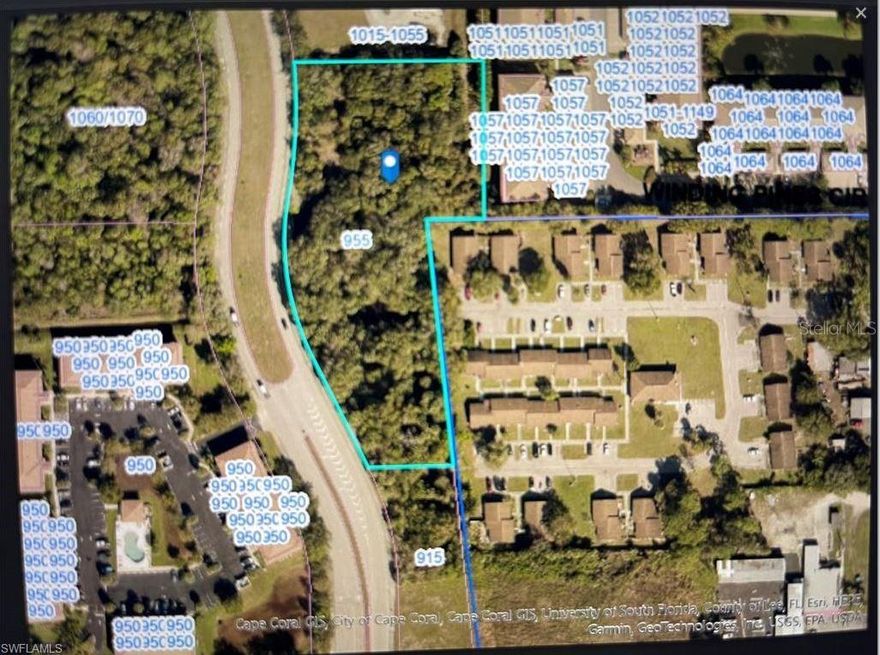 2.64 +/- Acres of Corridor zoned Commercial vacant land, centrally located between Cape Coral and North Fort Myers!!! Lots of potential at this property, zoned for many different types of commercial uses!