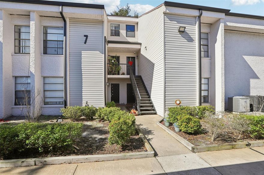 Welcome home to this beautifully updated 2-bedroom, 2-bath condo located at 4709 Puritan Cir #702 in Tampa. Built in 1981 and offering 1,123 square feet of comfortable living space, this residence combines modern upgrades with a warm, inviting layout.
The sleek, open kitchen features solid wood cabinetry, stone (granite) countertops, and a striking contemporary mosaic backsplash, creating a stylish and functional space that flows seamlessly into the living and dining areas. Recessed lighting, stainless and black appliances, and a convenient eat-in kitchen space enhance both form and function. A dedicated laundry room with washer and dryer is a rare and valuable bonus for condo living.
The living room/dining room combo is bright and airy, highlighted by a large sliding glass door that fills the space with natural light and opens to a covered rear patio. Step outside to enjoy a private, vinyl-fenced outdoor seating area—perfect for relaxing, entertaining, or enjoying peaceful garden views. The patio offers room for a grill, seating, and lush greenery, creating a tranquil outdoor retreat.
Both bedrooms are generously sized with built-in closets providing ample storage, and the primary bedroom is conveniently located on the main floor. The open floorplan, vinyl flooring throughout, and neutral tones make this home feel both cozy and spacious.
Additional features include central air, solid surface counters, modern thermostat, sliding doors, rain gutters, and vinyl siding, along with community pool access and pet-friendly living. Furnishings are negotiable, making this an easy move-in or investment opportunity.
Located in a well-established community with no CDD fees, public utilities, street lighting, sidewalks, and quick access to shopping, dining, and major roadways, this home offers comfort, privacy, and convenience all in one.