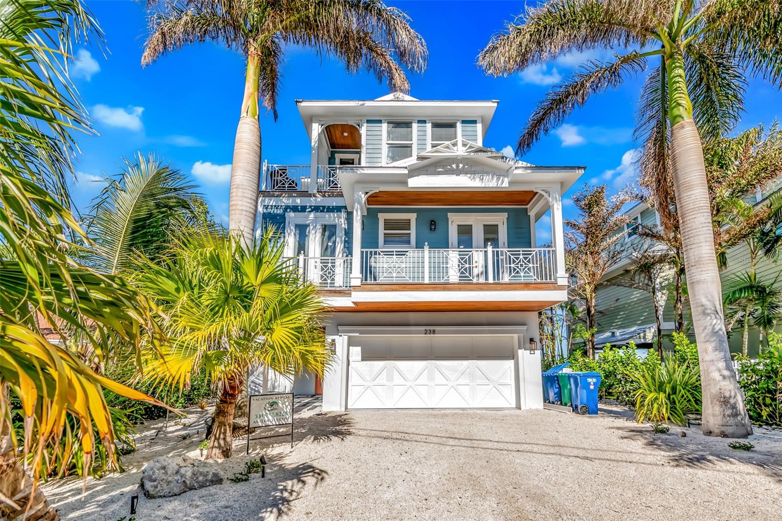 Nestled on the coveted shores of Anna Maria Island, this exceptional 5-bedroom, 4.5-bathroom bayfront home offers the ultimate in coastal living, combining laid-back island charm with upscale comfort. With 3,500 square feet of beautifully designed living space and sweeping, unobstructed views of Tampa Bay, this residence delivers a truly unique lifestyle experience. Whether you’re searching for a full-time island retreat or a high-performing investment property, this home is both a luxurious getaway and a proven, successful rental. From the moment you arrive, the home’s architecture and tropical landscaping set the tone for relaxed sophistication. Inside, expansive windows showcase the mesmerizing views, flooding the open living areas with natural light. The layout is designed to maximize connection to the water, with the living room, dining space, and kitchen all oriented to take full advantage of the bayfront setting. Coastal-inspired décor, clean lines, and carefully selected finishes create an elegant, breezy atmosphere throughout. The chef’s kitchen is a true centerpiece, featuring a large granite island, custom cabinetry, and high-end appliances, making it perfect for entertaining. Just beyond, the dining area feels like a private waterfront restaurant, offering stunning sunrise views over the bay. The main living space opens directly to outdoor balconies where you can relax, dine, or simply take in the calming sounds of the water. The primary suite is a peaceful sanctuary with a wall of windows that frame the bay like a work of art. Its ensuite bathroom offers a spa-like experience with a soaking tub, double vanity, and walk-in shower. The additional bedrooms are spacious and comfortable, including a charming bunk room ideal for families. Each space is thoughtfully designed with both relaxation and functionality in mind. Outside, the private pool overlooks the water, creating a resort-style escape just steps from your back door. A private dock with seating extends into the bay, offering the perfect perch to watch dolphins play or launch a kayak into the calm waters. There’s even a game room with a pool table and more bay views to enjoy. Located in one of Florida’s most beloved beach communities, this home offers easy access to white-sand beaches, local dining, boutique shopping, and all the charm Anna Maria Island is known for. RARE BAYFRONT LOT THAT IS ZONED R2 AND ALLOWS WEEKLY RENTALS!!! This property is not just a home—it’s a lifestyle. Whether you’re enjoying it yourself or sharing it with guests, the memories made here will last a lifetime!!!