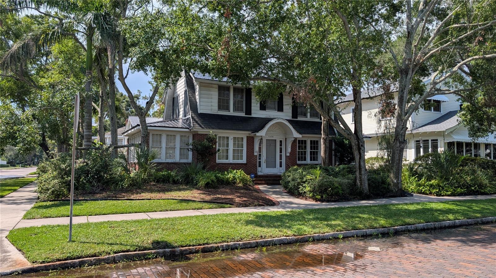 Exceptional opportunity to build a custom home in the highly sought-after Old Northeast neighborhood of St. Petersburg. This prime 63 x 110 corner lot, located on a beautiful wide brick street with granite curbs, offers an ideal setting for a dream residence. Situated on higher ground in evacuation zone C, this is a rare chance to acquire land on one of the most desirable streets and blocks in the neighborhood. The lot is conveniently located just four blocks from the waterfront and within an easy stroll to the vibrant downtown. We have preliminary plans from Canopy Builders that can be modified to suit your preferences, or you may choose your preferred builder. The current plans accommodate a spacious primary suite downstairs, which is a rarity, along with three bedrooms, three baths, and a flexible bonus space upstairs. Additionally, the property allows for a two-car garage with a full guest suite or Accessory Dwelling Unit (ADU) above the garage, complete with a living space, full bath, and full kitchen. This is a unique opportunity to design your custom home in one of St. Petersburg's most iconic and vibrant neighborhoods, minutes from downtown and steps from the waterfront. Contact us to discuss this great opportunity!