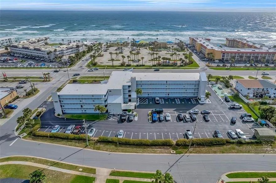 Discover your perfect coastal escape in this charming first-floor corner unit at Mariner’s Cove, where convenience meets the ultimate beachside lifestyle. Step inside to a bright, open studio with a full-size kitchen featuring modern appliances, plus your own washer and dryer—a rare find in a beachside condo. The interior radiates a relaxed coastal vibe with tasteful beachy décor, creating an inviting retreat to enjoy year-round.

Mariner’s Cove has just completed an extensive exterior remodel including a new roof, fresh exterior paint, upgraded railings, new windows, and a beautifully updated pool with a paver patio—perfect for soaking up the sun.

Outside your door, enjoy parking right next to your unit and direct beach access across 27th Avenue. Choose your adventure: stroll to the no-drive beach to the right or explore the drive-on beach to the left.

Short-term rentals are allowed ,  making this property ideal as your personal getaway, a smart investment, or a combination of both. With low maintenance living, and a location that can’t be beat, this is truly a deal you don’t want to miss.