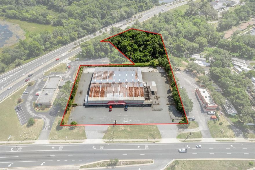 This is a rare opportunity to secure one of the last remaining large parcels in the main commercial corridor. Situated just off the controlled intersection of US Hwy 41/W Main Street interchange (25,500 AADT) and SR 44/E Gulf to Lake Hwy (17,500 AADT), the property spans 3.09 acres with over 330 feet of highway frontage and a combined traffic area of over 71,500 cars daily in the City Limits of Inverness with City Water and Sewer. Zoned C-Commercial allows the highest density of development for commercial enterprise in Citrus County Land Development Code. The subject property is easily accessible, with full ingress and egress via a median curb cut from southbound traffic and right-in access for northbound traffic. It is located at the nexus of W Main Street, US Hwy 41, and SR 44, which connects to I-75 within 15 miles to the east. Current improvements on the subject property include a mixed-use retail and warehouse facility with over 32,608 square feet, 3-phase electric, and 25-foot ceilings in the warehouse area. 

It also features two 20’x20’ grade-level doors and full pull-through access for large box trucks and other commercial vehicles. Additionally, approximately 1.9 acres of the site serve as a fenced laydown storage yard. This massive retail hub of Downtown Inverness benefits from a collective pool of consumers from well-known national and regional retailers such as Winn-Dixie, Future Aldi's, Publix, McDonald's, Burger King, and many more. Beyond the retail offerings, you will find the City Hall of Inverness, Citrus County Tax Collectors, Property Appraisers, Department of Vehicles, and the Citrus County Courthouse.  The City of Inverness has recently invested heavily in beautifying the town, including the newly constructed lakefront parks: Liberty, Wallace Brooks, and the Depot District. 

With the recent $135 million expansion of the Suncoast Parkway and future extensions, Citrus County is poised for historic growth within the Tampa MSA. Just a 15-minute drive from the property, an ideal customer base of 46,361 residents with an average age of 58 and a median household income of $65,000 awaits. Strong market consumer expenditures reveal that 66% of residents dine out at restaurants/steakhouses, and 89% frequent fast-food restaurants. Moreover, given the median age of 58, the area's population has spent over $106 million on healthcare services.  The property offers access to flourishing populations in Floral City (5 miles), Lecanto (12.3 miles), Beverly Hills (15.1 miles), Crystal River (16.6 miles), and Homosassa (18.8 miles). As part of Citrus County, currently home to 153,600 residents, the area is projected to experience exponential growth, reaching an estimated 350,000 residents under Citrus County’s Land Development Code by 2030. 

Disclaimer: All information provided herein is for marketing purposes only and is not guaranteed for accuracy. Prospective buyers or tenants are encouraged to conduct their own independent due diligence. The seller, broker, and associated parties make no representations or warranties, expressed or implied, as to the accuracy or completeness of this information. All dimensions, zoning details, financial data, and other property-related facts should be independently verified. Please consult with appropriate licensed professionals before making any investment or purchasing decisions.