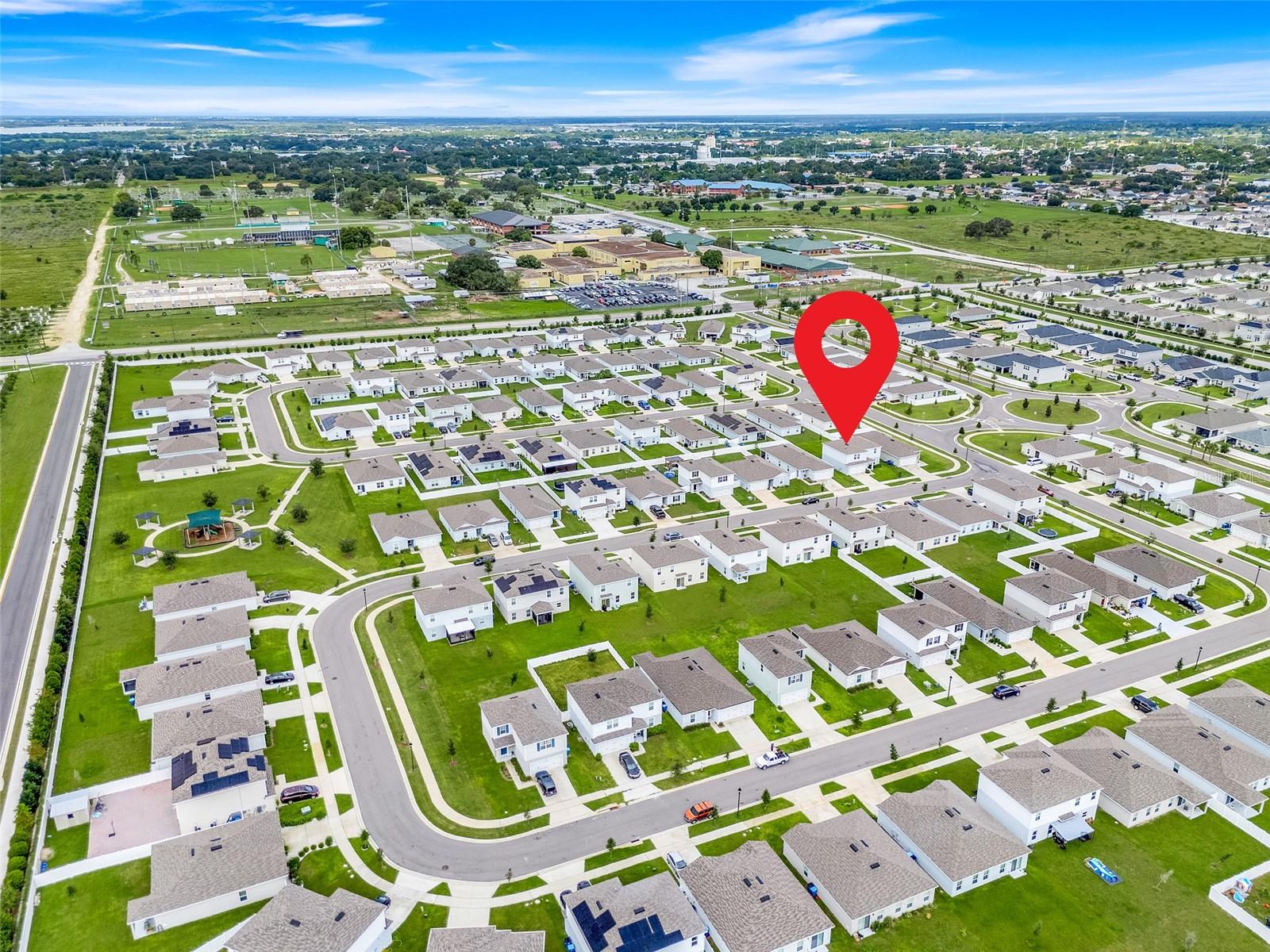 Get this home with 100% Financing (NO Down Payment)!
Welcome to Gracelyn Grove – where charm meets convenience! With a low HOA and NO CDD, this community is perfectly located in historic Haines City, FL, just off US-27 and minutes from I-4.
Enjoy being only five minutes from Lake Eva Park, offering a splash pad, fishing pond, miles of walking trails, and activities for the whole family. You’ll also have Florida’s top attractions close by, including Bok Tower Gardens and Legoland, with endless shopping and dining at Posner Park just 20 minutes away.
This brand-new 4 bedroom, 2.5 bath two-story home is designed with today’s lifestyle in mind. The open-concept layout features a spacious kitchen/dining combo with breakfast bar and walk-in pantry, flowing seamlessly into a large Great Room perfect for entertaining. A welcoming flex room off the entry provides extra versatility, along with a convenient powder room for guests.
Upstairs, the owner’s suite offers a private retreat with a generous walk-in closet and luxurious dual-sink bath. Three additional bedrooms, a spacious loft, and an upstairs laundry room add comfort and convenience for the whole family.