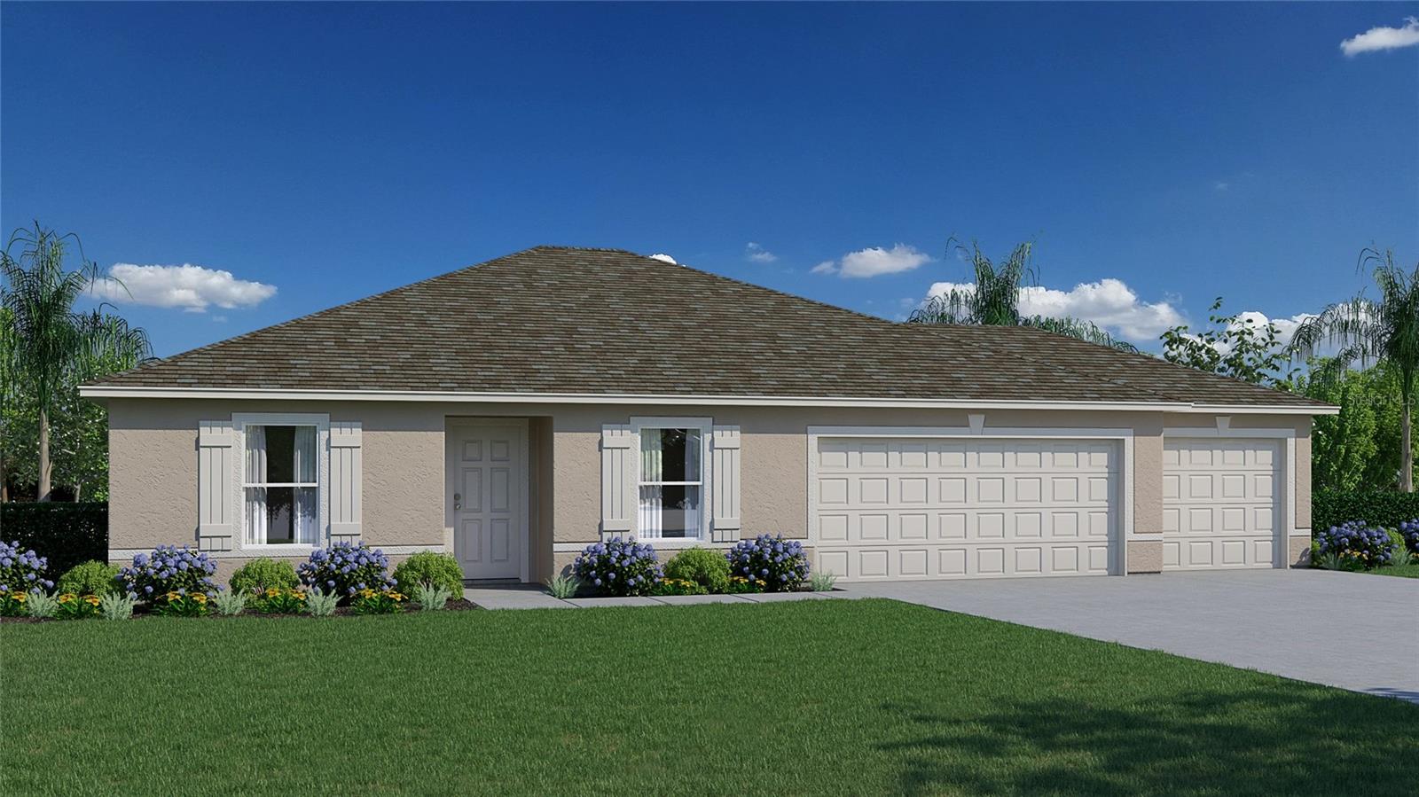 Under Construction. The Alexander is a spacious floorplan offering 3 bedrooms, 2 full bathrooms, and a generous 3 car garage. The split plan provides a welcoming main bedroom with plenty of privacy from the other two bedrooms. The open concept kitchen and great room allow plenty of space for family gatherings. The kitchen features a stainless steel electric smooth top range, accompanied by a stainless steel microwave complete with a ductless vent hood, light and fan. The stainless steel Energy Star insulated dishwasher makes cleaning up a breeze! Additionally, a dining area in the front of the home provides even more room for meals and relaxing. Don't miss your chance to own this beautiful home- Schedule your private tour today!