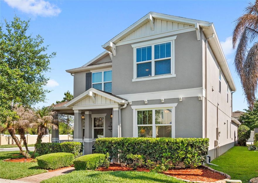 Welcome to 14372 Breda Center Loop, an upgraded corner lot bungalow in Horizon West, offering almost 2,700 square feet, an oversized fenced backyard, 2-car garage, and an unbeatable location just minutes from Windermere, Disney, and the 429.
This spacious 4 bedroom + office + loft home offers an open-concept layout. Inside, you’re welcomed by a dedicated office/flex space and formal living area before entering the main living space. The open kitchen features white cabinetry, extensive counter space, a breakfast nook, and seamless flow into the great room and covered lanai.
The downstairs layout also includes a half bathroom and laundry room. Upstairs, the primary suite is situated in its own separate hallway, complete with an en-suite bathroom featuring dual vanities, a soaking tub, separate shower, and a walk-in closet. Three additional guest bedrooms share a full bathroom. The bedrooms are situated around the upstairs loft.
Outside, the fully fenced backyard offers privacy and room to play or entertain. The corner lot placement provides additional space compared to most bungalows nearby.
Located in one of Central Florida’s most desirable locations, residents enjoy access to top-rated schools, scenic walking trails, parks, shopping, dining, and easy access to major highways. Just minutes from Downtown Winter Garden, Windermere, Hamlin, and Walt Disney World, this location offers everything you need.
Call today to schedule a private tour.