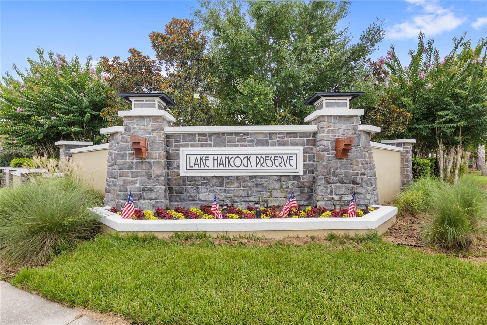 LAKE HANCOCK PRESERVE - Residential