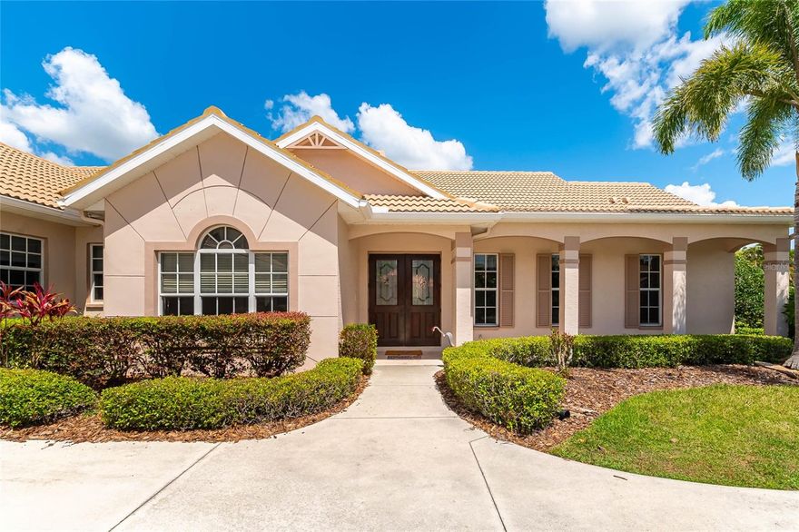 Gorgeous 4 BEDROOM 3 1/2 BATH POOL Home w/ oversized 3 CAR GARAGE located in The Plantations at Tara Golf. Please contact the owner to schedule showings. This home is situated in a beautiful golf community next to highly rated Tara Elementary School. Families with children can walk safely to school or ride in golf carts to and from school. Families, couples, and empty nesters can enjoy a quiet and friendly neighborhood with options to join the golf community and be part of an exclusive and private Tara Golf & Country Club.
The neighborhood road was recently paved and improved. The neighborhood homes reside on spacious lots unlike anything you will see in this area situated next to beautiful Ward Lake (formerly Bill Evers Reservoir) adjacent to Jiggs Landing. Jiggs is a beautiful community gathering place to watch the sunsets. The neighborhood is within minutes to SR 70, I-75, and less than 25 minutes to the closest waterways leading to the gulf. The beautiful UTC Mall on University is less than 10 minutes away from your home.
As you enter the large French Doors to the home, you enter an intricately detailed set of rooms with crown molding everywhere, large ceiling fans, and a brand new LVP floor. First you enter the foyer area with a flex space on your right; to the left is beautiful pillar adorned arch opening to a dining room on your left. Straight ahead is the oversized family room with built in shelving, a wood burning fireplace, and access to two sets of large French doors leading to the lanai/pool area. As you continue further into the family room a kitchen swings to the left leading back through to the oversized garage entry door and laundry room. This kitchen includes granite counter tops with ample storage for all your cooking items. The kitchen included an electric range, microwaves, dish washer, and refrigerator.
This home features a large master bedroom and walk-in closet. A master bathroom with a jet tub, shower, and two vanities with granite counter tops. A Jack and Jill bathroom adjoin two large bedrooms. A guest room with access to a large sliding door to lanai pool area exists in the other corner of the house. A door to the pool/lanai area gives access to another bathroom with a vanity and shower.
A huge screened-in lanai with room to spare for future equipment like an above ground spa, cold plunge, BBQs, grills, and even room for a full outdoor kitchen exists. The pool is beautiful with updated pump system and salt-water chlorinator system.
This property has great landscaped areas with several pygmy and foxtail palms around the property. Several beautifully maintained hedges shelter the driveway, garage, and lanai areas.