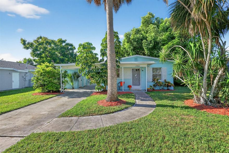 ADORABLE, AFFORDABLE 3 BR MOUNT DORA BUNGALOW WITH NEW ROOF. Welcome home to Sylvan Shores, a well-established Mount Dora neighborhood in the most convenient location! Enjoy being less than a mile from groceries, popular big box retail stores, dining, movies, and medical facilities. And less than 3 miles to historic downtown for popular pickleball courts, quirky boutiques, quaint cafes, frequent festivals, a full-service marina on Lake Dora, and so much more! When you’ve had your fun for the day, come home and relax on your front porch or in the fenced back yard with a large patio perfect for grilling out. The spacious driveway and single-car carport provide ample parking space. Attached to the carport is a block utility room with a water heater and washer/dryer hook-ups. Access this charming, solid block construction home via the convenient kitchen door off the carport or the covered front porch door. Step inside to find a freshly painted interior and new padding and carpet throughout. All blinds have recently been replaced as well. The roof was replaced in March 2025 up to the current Mount Dora code. Abundant windows provide great natural light, and the floor plan is very open, creating a nice sense of space. There’s a front living room and dining room adjacent to the kitchen with white cabinetry and appliances, including a gas range and a new refrigerator installed in January 2025 (hasn't been used yet). Three spacious bedrooms with large closets share the full bathroom with a tiled tub/shower. The large, fenced backyard is ideal for weekend activities and pets to run and play. What a wonderful opportunity to turn this affordable house into your new home.