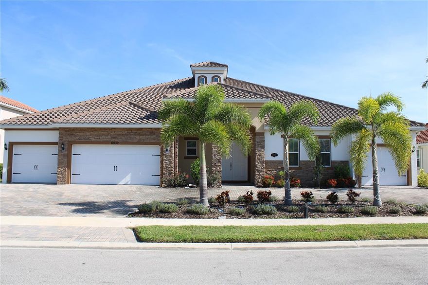 NALANDA ESTATES IN PARRISH Welcomes you home. New to the rental market and rarely lived in is this spectacular partially furnished annual rental. This is a gated, upscale community that is strategically located with easy access to Tampa, St. Petersburg, Sarasota and Bradenton. This home is absolutely beautiful and features 4 bedrooms, 3 1/2 bathrooms and a flex room which can be used as an office/den/reading room and an additional formal dining room. Once you enter through the front door your eyes will immediately take you through the living room to the unbelievable large outside patio area with large kitchen and peaceful views. This home also offers an open floor plan and is perfect for entertaining friends and family. From the large kitchen as you are cooking your favorite meals you can enjoy the family room and dining area in which you will not be left out from entertaining your guests or from conversations. You can also relax in your screened lanai with your favorite beverage and relax your stresses of the day away. This home also has a 3 car garage for a larger family. Amenities include a clubhouse with a banquet hall, full commercial kitchen, fitness center, theater, community pool, hot tub, play ground, walking trail and so much more. Available September 1st,2025. Contact us today and secure this beautiful home for tomorrow you will not be disappointed. PLEASE NOTE: Although this home has a 4 car garage the owner will use the single car parking for their vehicle and one of the flex rooms will be used for the owners personnel items.