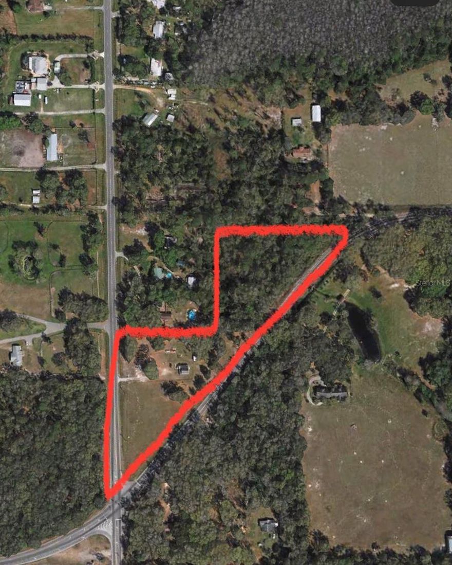 Ideal development property, signaled intersection and great road frontage and visibility.  Only CP zoning in the area, with many different uses in C-1.   Property is high and dry and half is cleared.