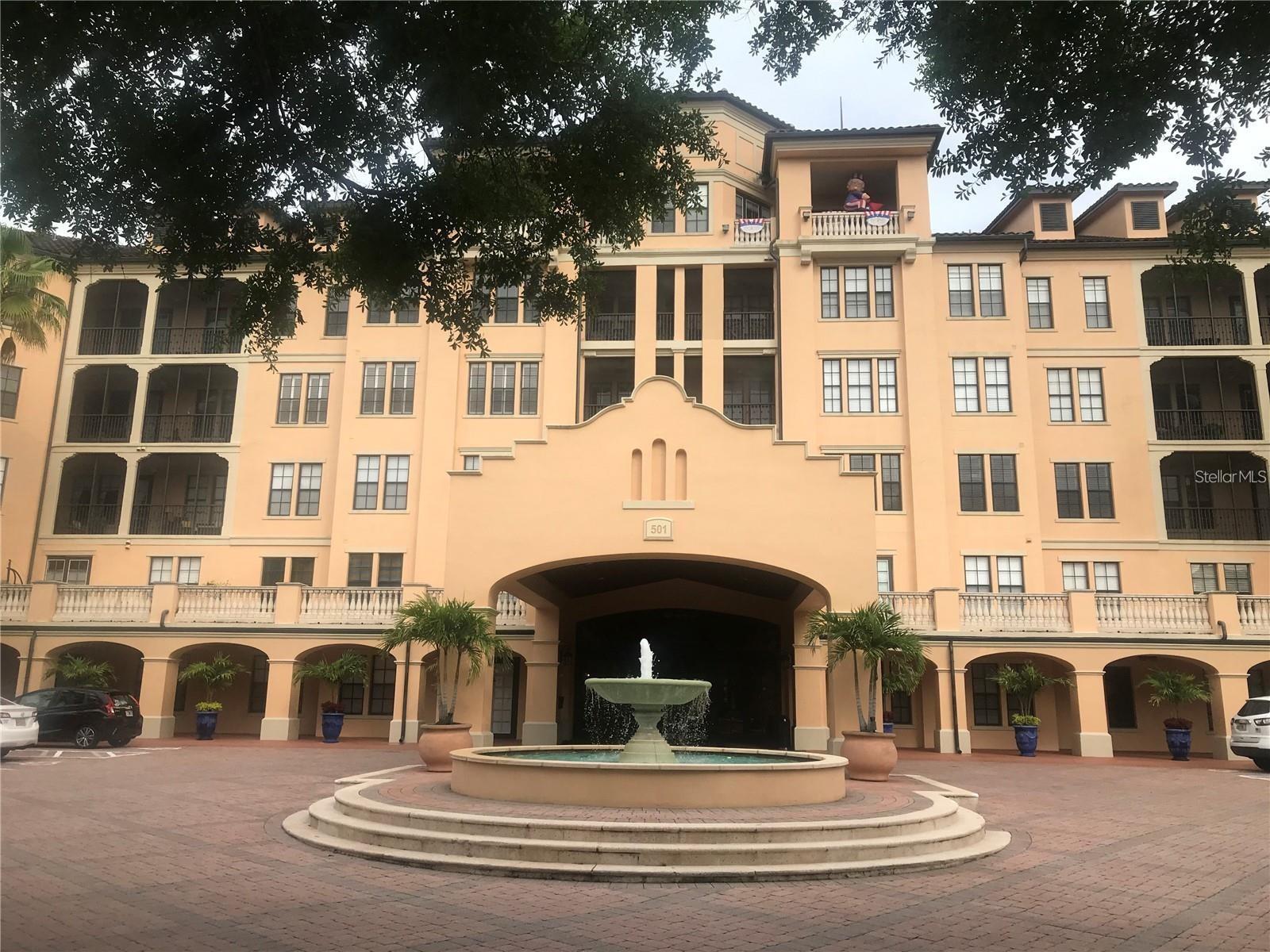 Light and bright, spacious one bedroom plus den. This property is on the top floor, elevator, with a large screened in balcony where you can view the Disney fireworks. The balcony also has a storage room. The kitchen is open and has 42" cabinets, lovely tile, and solid surface counter tops. The living room is open to the den, luxurious master bath with roman soaking tub, pre-wired for security system, window blinds included, 10"ceilings, crown molding and more. Mirasol at Celebration offers award winning architecture, full concierge service, on-site day spa, heated pool, and spa, billiards, business center, fully equipped fitness center. Mirasol is a short distance to downtown Celebration with shops, restaurants, community pools, walking trails, tennis courts, golf and more.