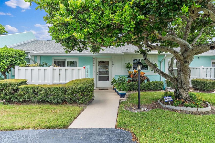 Introducing Cortez Villas - Your Ideal Oasis! Cortez Villas offers the perfect blend of comfort and style in the heart of a 55+ picturesque neighborhood. This stunning property boasts a modern design including ceramic tile floors throughout, vaulted ceilings, hurricane impact windows and door, lush landscaping, and a welcoming community atmosphere. Enjoy spacious living with two bedrooms designed for ultimate relaxation and privacy. Each bedroom is thoughtfully appointed with ample storage and natural light. Indulge in luxury with two full bathrooms, featuring elegant fixtures that ensure your daily routine is a soothing experience. Create culinary masterpieces in the gourmet kitchen equipped with top-of-the-line appliances, granite countertops, and a spacious pantry - perfect for entertaining and everyday use. Relish the outdoors in your private oasis, complete with standout features private front yard patio, a backyard lanai, and a little garden. Ideal for gatherings or simply unwinding after a long day. Conveniently park two vehicles in the driveway, ensuring a short walk from the car to the entrance. Cortez Villas offers residents access to the community clubhouse and pool, fostering a sense of community and an active lifestyle. Centrally located near GT Bray Park, Anna Maria Island, Blake Hospital, and shopping centers. Cortez Villas offers easy access to everything you need while maintaining a tranquil suburban atmosphere. The homeowner's fee of $396 includes the master association fee of $70. The homeowner's fee includes water, cable, internet, maintenance of the association grounds, and the community amenities. Act fast - this gem won't stay on the market for long! Make Cortez Villas your new home sweet home. Your dream lifestyle awaits!