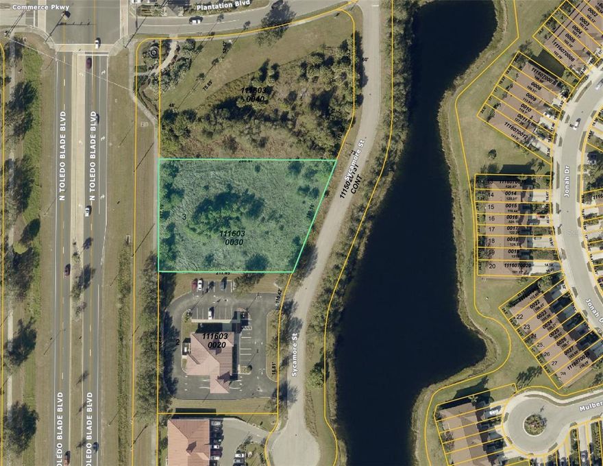 Prime opportunity in the fast-growing city of North Port, Florida! This outstanding commercial lot offers high visibility and strong daily traffic, making it a powerful location for your next project. Positioned right in the heart of North Port, this one-acre parcel stands out with a peaceful pond view that adds a touch of natural beauty to a busy commercial setting. Surrounded by thriving businesses, this property sits in a highly desired commercial area where growth continues year after year. The steady flow of vehicles passing by each day provides excellent exposure and brand presence. This is the kind of location that puts your business in front of the right eyes, every single day. A major bonus—Morris Engineering & Surveying has already completed groundwork for a 12,000 sq. ft. auto body building, saving valuable time and effort in the development process. This head start makes it easier to bring your vision to life faster and more efficiently. With North Port experiencing rapid commercial expansion, opportunities like this are becoming harder to find. The combination of location, traffic, and preparation makes this property a standout investment in Southwest Florida real estate. Secure this high-potential commercial lot today and take advantage of everything North Port has to offer. Make your offer now before it’s gone!