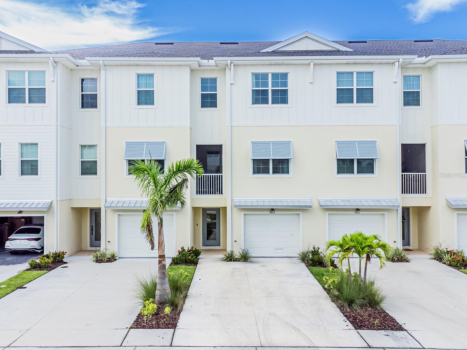 Welcome to this stunning three-story modern residence built in 2023, located in one of Seminole’s most desirable communities. This spacious home features 3 bedrooms, 3 full bathrooms, and a versatile office space—perfect for working from home or creating a dedicated hobby or study area.
The open-concept kitchen is equipped with a large island, modern appliances, and sleek cabinetry, making it ideal for cooking and entertaining. The primary bedroom includes a walk-in closet for added comfort and convenience. Bedrooms are carpeted, offering warmth and coziness.
Step outside to a screened-in patio—your own private space to unwind and enjoy the Florida lifestyle. A spacious car garage adds to the home's practicality.
Located in a waterfront community, residents enjoy access to a private dock, children's playground, and open-air event pavilion. Just 10 minutes from the Gulf beaches, and only 8 minutes from popular shopping destinations like Sam’s Club and Target. Enjoy dining and entertainment at nearby John's Pass, just a 12-minute drive away.
Don't miss the opportunity to live in a prime location with exceptional amenities and coastal charm!