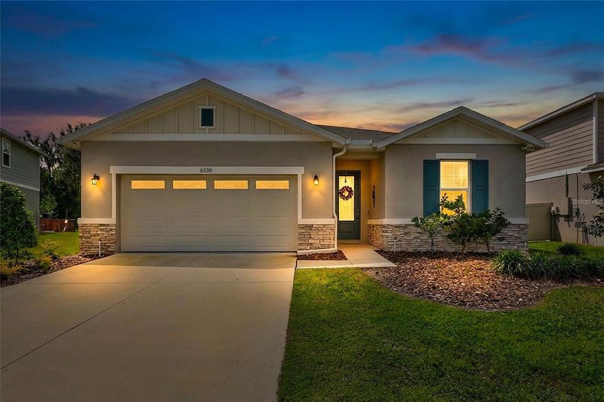Florida Living in the Desirable Riverstone Community – Built in 2021! Shows like a Model Home! 

Equipped with a FULL HOUSE GENERATOR! Located on a quiet cul-de-sac, 4-bedroom, 3-bath, Oversized 2 Car Garage home offers the perfect blend of style and functionality with a sought-after 3-way split floor plan , Impressive entryway and wood-look tile throughout! High ceilings and 8 Ft tall doorways create a bright, open feel from the moment you walk in.  A private guest suite with its own full bath offers flexibility for visitors or multigenerational living. 

The Chef Inspired kitchen is the centerpiece of the home, featuring a large seated island, pendant lighting, tile backsplash, under-cabinet lighting, crown-molded cabinetry, Quartz countertops, stainless-steel appliances, and a walk-in pantry—all overlooking the main living and dining areas.

The Spacious Owners Retreat offers an extra large walk in closet, a beautifully designed Bath w/ Seamless Glass Shower Doors, Built-In Bench Seating, a Separate Soaking Tub, and Quartz Counter Double Sink Vanity.

Enjoy outdoor living year-round with an extended screened lanai w/ Covered outdoor living room space and fully fenced large backyard.

Riverstone residents enjoy resort-style amenities including two pools, clubhouse, playgrounds, and dog park, all conveniently located in Lakeland near shopping, dining, and major roadways.

Move-in ready and loaded with upgrades—schedule your showing today!