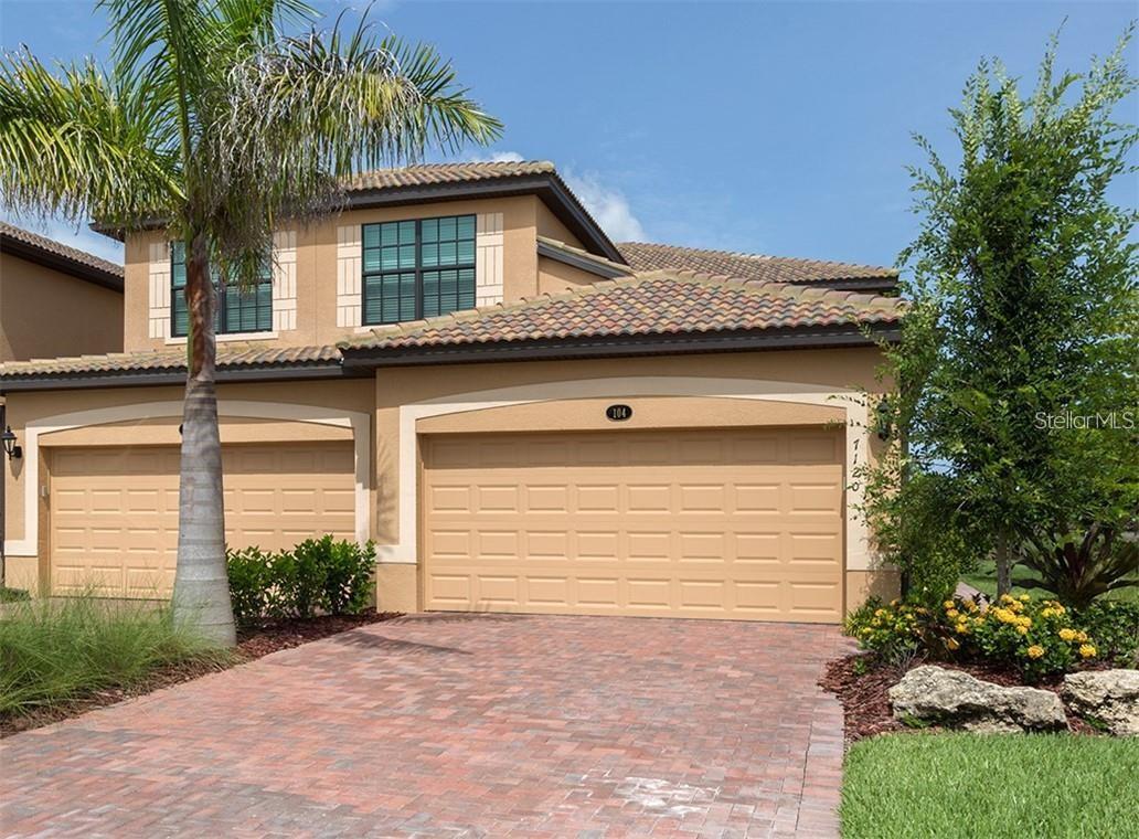 Beautiful turnkey furnished, neat as a pin, property available for rent in the desired resort community of River Strand. This light, bright corner unit has lots of windows for the Florida sun to shine through. The condo has three bedrooms. living/dining room/ kitchen combination, open floor plan, and boasts 1741 Sqft. The kitchen has plenty of cabinet and counter space, stainless appliances, closet pantry, breakfast bar and nook. Primary bedroom with king size bed, sitting area, large walk in closet and an on suite bathroom. The master bathroom has double sinks, garden tub, stall shower and linen closet. First guest bedroom has a King size bed. Second guest bedroom has a queen size bedroom and desk. Also included is a utility room with a full size washer/dryer, two car garage and beautiful screened expansive lanai that overlooks the golf course and two lakes. The owner will consider one small dog with a $300 non-refundable pet fee. Resort River Strand is a resort community with many amenities including gated security, clubhouse, tennis courts, golf course(guest pays for cart fees only),state of the art fitness center, several community pools, hot tubs and restaurants. River Strand membership transfer fee is $347.75. THIS PROPERTY IS RENTED FOR WINTER 2024.. OPEN MONTHS ARE MAY THROUGH NOVEMBER. Call today this will not last long!!