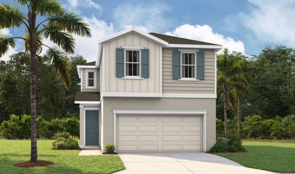 Under Construction. Discover the Alder at Maple Ridge — a thoughtfully designed 3-bedroom, 2.5-bath home with 1,478 sq. ft. of stylish and functional living space. The open-concept main floor features a modern kitchen with a center island, generous cabinet space, and direct views into the dining and great room; perfect for entertaining or family gatherings. Sliding glass doors lead to a covered patio, ideal for enjoying Florida’s sunny weather. Boasting 9’4” ceilings and grand 8’ doors on the first floor, the Alder Floorplan offers an open and airy atmosphere. Upstairs, the spacious primary suite offers a private bath and walk-in closet, while two secondary bedrooms share easy access to a full hall bath. A centrally located laundry room adds convenience. Located in the sought-after Maple Ridge community in Palmetto, you’ll enjoy easy access to shopping, dining, parks, and Gulf Coast beaches. Built with energy-efficient construction and smart home features, this home blends comfort, style, and value. * SAMPLE PHOTOS Actual homes as constructed may not contain the features and layouts depicted and may vary from image(s).