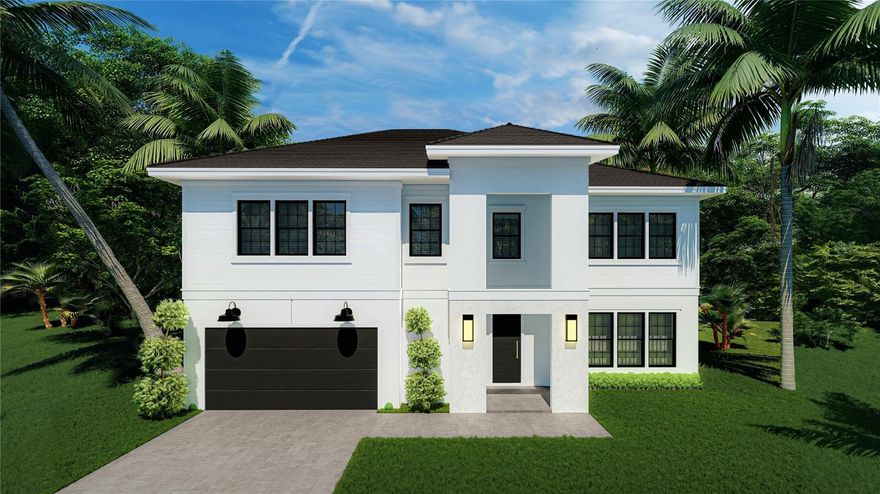 Pre-Construction. To be built. "Pre-Construction. To be built. 5 bedroom/4 bath home built by Mobley Homes in the Roosevelt, Coleman, Plant school district! Great open floor plan with kitchen looking out to the family room, large dining room area, bright dinette, and great "command center" or small office off the kitchen. Kitchen includes farmhouse sink, quartz countertops, upgraded Level 2 cabinets with 42" uppers, crown molding, and stainless steel appliances. 10' ceilings up and downstairs. Wood floors and 5" crown throughout the first floor. Wood floors up the stairs and in upstairs hallways. All windows and doors fully cased with 3.5" delta howe casing. Large master bedroom with large walk-in closets, master bath with Quartz counter tops, and wood cabinets. Impact resistant windows. Paver driveway and nice lanai finish out this great new home. Great location on a great street. Buyer may still select some finishes so don't delay! ***Dimensions are subject to final plan, photos are of a similar completed home that may include additional upgrades or different finishes.***