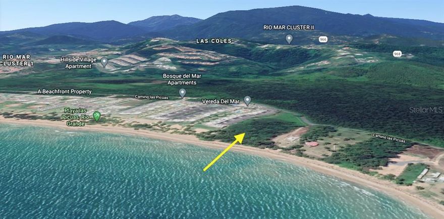 One of a kind beachfront vacant land of approximately 24 acres located in the beautiful peninsula of “Las Picuas” Rio Grande, on the northeast cost of Puerto Rico. It is a great investment opportunity for developers. The property has a valid building site approved for 70 apartments on 4.76 acres approximately. The site is perfect to build beachfront private villas too with the biggest beach width in the area and unbeatable beach and ocean views! Tax incentives may apply.