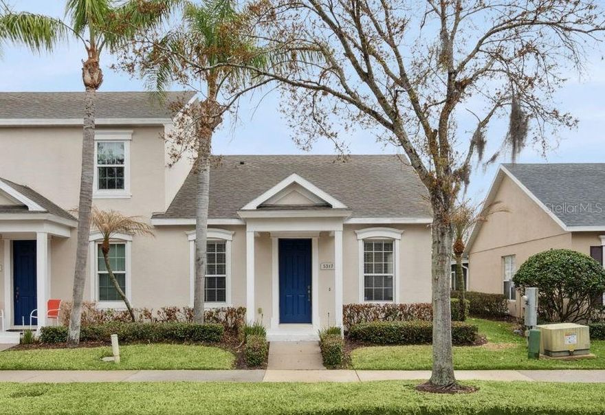 SINGLE-STORY, END-UNIT TOWNHOME WITH BRAND NEW CARPET AND PAINT! Step into this move-in ready Summerport townhome, complete with 2 large bedrooms, covered and screened lanai, spacious kitchen, and updated AC (2025) and roof (2018)! As you enter, you are greeted by a large open concept living and dining space with tons of natural light. The kitchen connects seamlessly to the living area, and features tons of cabinetry, stainless steel appliances, pantry, bar top seating, and additional eat-in kitchen space. The primary suite has a huge walk-in closet, stunning tray ceiling, large vanity with tons of storage, and relaxing soaking tub. The guest bedroom is set away from the primary for added privacy and features its own guest bathroom. Stunning glass French Doors take you out to the covered and screened-in patio, perfect for enjoying the lovely Florida weather! The home also features an attached 2-car garage, large laundry room with included washer and dryer (plus room for storage!), and all exterior maintenance (including roof replacement and painting) and landscaping included! The popular Summerport community features a clubhouse with fitness center, community pool, playgrounds, tennis courts, basketball courts, volleyball court, and walking trails. The location is also prime, with direct access to Keene's Crossing Elementary School, Foxtail Coffee, Kelly's Homemade Ice Cream, and Marco's Pizza right across the street! Centrally located with easy access to CR-535, Walt Disney World, Disney Springs, Winter Garden Village, and Hamlin Shopping, you will never run out of things to do and see. Come see this home before it is gone!