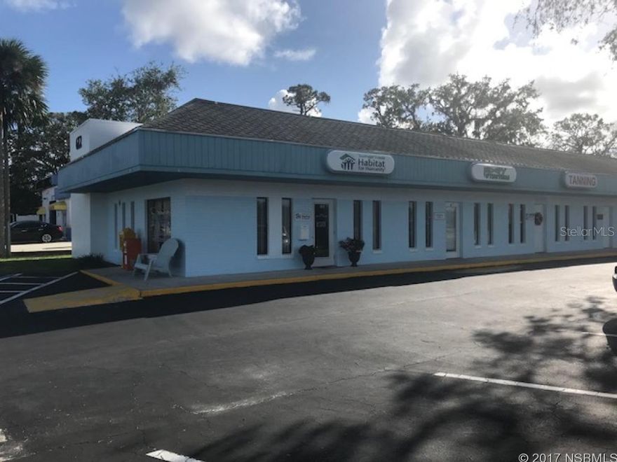 You can afford this!  Priced right for immediate lease, this unit is located in a 9 unit plaza which is situated in the well established and popular Pappas Plaza on busy US Highway 1 in Edgewater. B4 zoning makes this space perfect for a variety of professional or retail services ranging from Fashion Boutique, Chiropractor, Coffee shop, or even a bakery or tavern.  In addition to its versatility and location, additional features include; hardy concrete block construction, Central air and heat, tenant services, paved parking lot, sidewalks, and signage available. ;Water: City