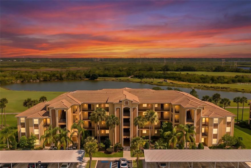 Welcome to effortless Florida living at River Strand Golf & Country Club-where each day feels like an elevated resort getaway! This beautifully maintained first-floor 2-bedroom, 2-bath condo delivers the perfect blend of style, comfort and convenience, complete with the coveted FULL GOLF MEMBERSHIP. Step inside where you are immediately greeted by a light, airy interior with an open layout enhanced by luxury vinyl tile throughout—no carpet, no upkeep—just sleek, low maintenance living designed for a lock-and-go lifestyle. The thoughtfully designed split-bedroom floor plan offers ideal privacy for guests, while the spacious living area and kitchen are set up perfectly for both relaxed mornings and effortless entertaining. This space flows seamlessly as you slide open the doors to your screened lanai and take in sweeping golf course views of the 5th and 6th holes. Savor your own ever-changing backdrop of lush greens and Florida sunsets. This kind of view never gets old! Enjoy the ease of first-floor living which means easy access with no elevators or stairs, just seamless living making everyday life and unloading groceries a breeze. River Strand is more than a community, it's a lifestyle destination. With a $9M dollar renovation and known for its amenity-rich experience, residents enjoy a newly renovated clubhouse and restaurant, a vibrant social calendar, state-of-the-art fitness center, resort-style pools, Har-Tru tennis and pickleball courts, and a lively Tiki bar where neighbors quickly become friends. Location is key, and this home delivers—perfectly positioned near Costco and the booming State Road 64 corridor, you will have premier shopping, dining, and everyday conveniences minutes from your doorstep. Imagine being only minutes from Lakewood Ranch, an award-winning Master Planned community with a myriad of options featuring 300 + shops and eateries from casual to upscale, walking trails, farmer's markets, grocery services, fitness and specialty shops with a destination that is never far from home. Ready for the ULTIMATE Florida Lifestyle? Escape to the powder-soft sand and turquoise blue waters of our award winning Gulf Coast Beaches. Enjoy sports, culture and quick access to airports in nearby Tampa & Sarasota. Whether you’re searching for a full-time residence, a seasonal escape from the cold, or a smart investment opportunity, this property checks all the boxes. With a golf membership included, it offers exceptional appeal for both personal enjoyment and income potential making this unique condo as versatile as it is desirable. When location, lifestyle and value align so effortlessly, it's time to secure your place in paradise where every day feels like a vacation! Call us to day to schedule your private showing.