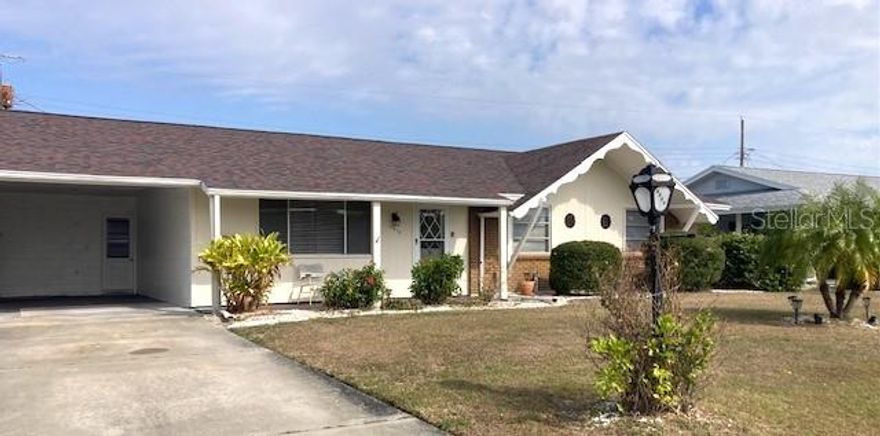 Annual rental, unfurnished, non-smoking. This 2/2 with carport is roomy and comfortable. Living room leads to an enclosed lanai with plenty of Florida sunshine. There is dedicated dining room space, which can be used as office or den. Kitchen is light and pretty, with laundry room just off the side. Bedrooms and living areas are spacious, and enjoy good natural light. Wood flooring throughout. Plenty of closet and pantry space in this home, along with a storage room accessible from the back. Carport includes doorway into the lanai for convenient entrance. Arrowhead is located in Sun City Center, a 55+ age restricted community with amenities, clubs and activities to keep you as busy as you choose to be. Sun City Center is near the West coast of Florida between Tampa and Sarasota, short drives to beaches, parks, airports, shopping, dining, medical and more. Come join us, walk on our beaches, hike on our trails, canoe on our rivers, you will be glad you did.