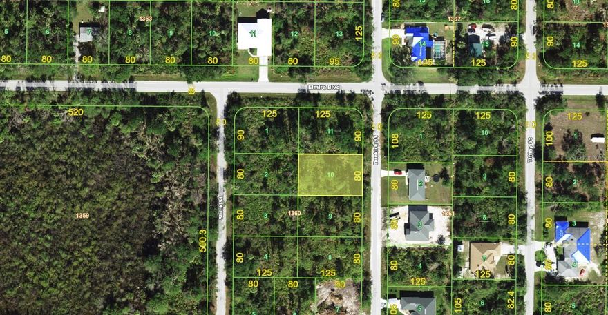Great opportunity to build your Florida home on this vacant residential lot located in a quiet and growing area of Port Charlotte. Surrounded by an attractive mix of established homes and new construction, this property offers a peaceful setting while remaining close to shopping, dining, medical facilities, and the beaches and marinas that make Southwest Florida so desirable. This location provides convenient access to US-41, I-75, local schools, golf courses, and boat ramps. Whether you're planning a future build or looking for a long-term investment, this lot offers excellent potential in a rapidly developing area. Buyer to verify all measurements, utility availability, and building requirements with Charlotte County.