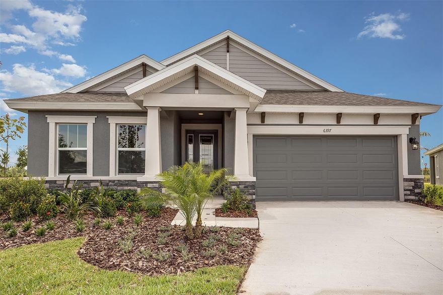 This Kingfisher Quick Move-In home is Nov / Dec 2023! This home features our "Modern Farmhouse" Design Collection interior: Sonoma Stone cabinets, Ethereal Wht. Quartz counter-tops, Traveler 6”x24” Wht. wood tile flooring, and more. The Kingfisher is an exciting design fit for a variety of lifestyles and families in true Florida style! The expansive and open two-story floor plan opens with the den that leads into the grand room filled with natural light and sliding door access to the large lanai. From the grand room is the kitchen with large island, plenty of countertop workspaces and walk-in pantry. The kitchen overlooks the spacious, bright breakfast room. The owner's retreat and three additional bedrooms are located upstairs together with the laundry room and bonus room. The secluded owner's retreat is complete with an oversized walk-in closet in addition to the large walk-in shower and dual vanities.
Waterset, a 1,319-acre residential master-planned development in Apollo Beach, has a vibrant, home-town community feel! The character of the neighborhoods is enhanced by thoughtfully designed pedestrian areas, open green spaces, swimming pools, a splash pad, dog park, ponds, and conservation!
Images shown are for illustrative purposes only and may differ from actual home. Completion date subject to change.