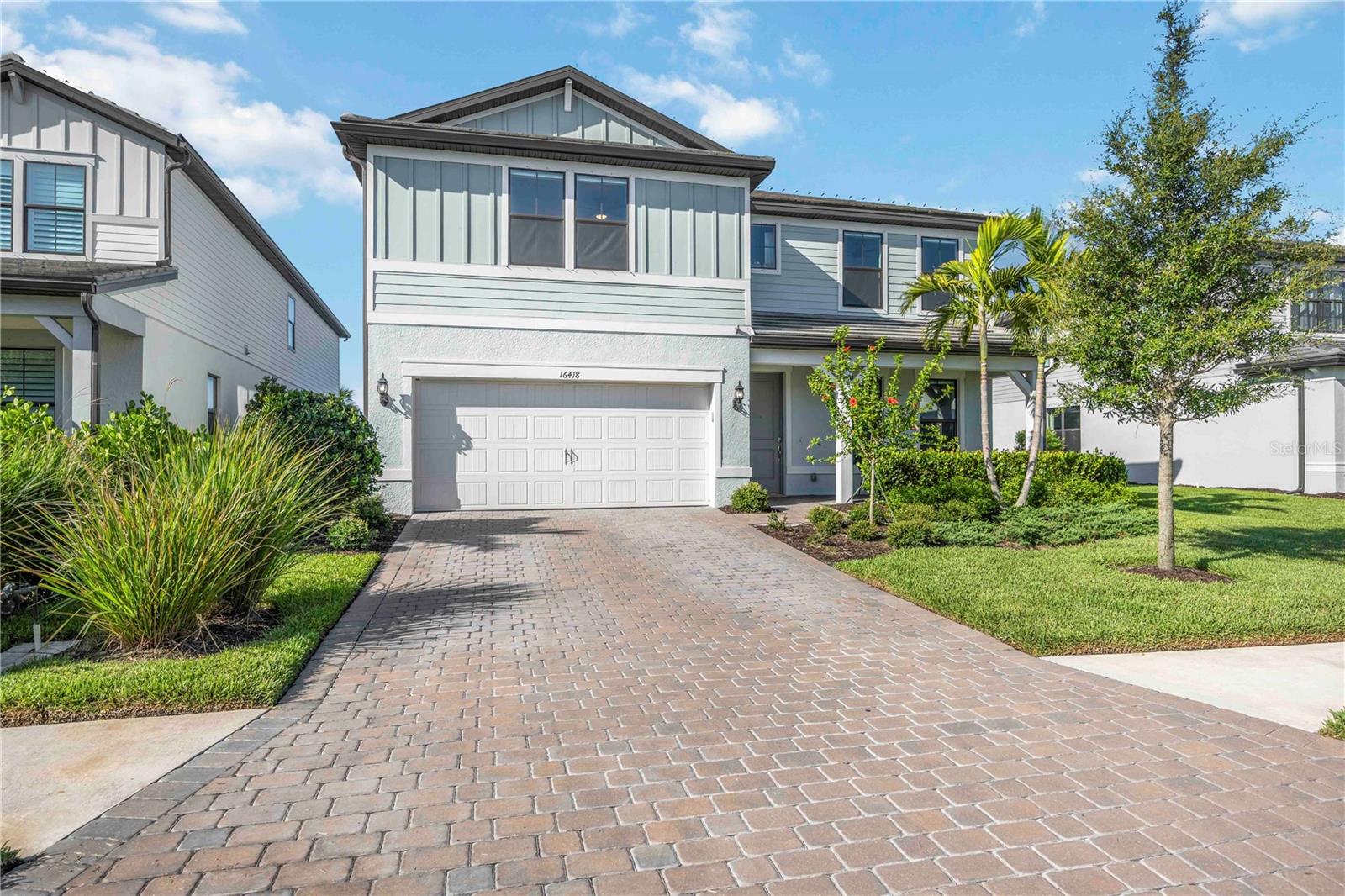 Welcome to this beautifully designed 4-bedroom, 3.5-bath home in the sought-after gated community of Sapphire Point at Lakewood Ranch. With nearly 2,900 square feet of thoughtfully planned living space, this home offers the perfect blend of comfort, functionality, and style.
Enjoy your own private backyard retreat featuring a screened-in pool and spa, and peaceful water views—perfect for relaxing or entertaining year-round. Inside, the open-concept main level showcases a gourmet kitchen with a large island, abundant cabinetry, and generous living and dining areas.
The spacious primary suite is located on the first floor, offering added privacy and convenience, complete with a spa-like bath and walk-in closet. A versatile flex room or home office is also located downstairs. Upstairs, you'll find a second living area/loft and three additional bedrooms, ideal for family, guests, or hobbies.
Additional features include a garage equipped with its own A/C system, providing a comfortable space for a home gym, workshop, or climate-controlled storage.
Located in Lakewood Ranch, one of the top master-planned communities in the country, Sapphire Point offers residents a gated entry, resort-style amenities, and a vibrant lifestyle—all close to top-rated schools, shopping, dining, and Gulf Coast beaches.