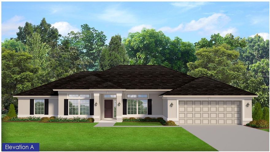 Under Construction. 4/2/2 2240 sqft Features include: 14'x10' trussed covered porch, Beveled edge on HD countertops, Stainless steel upgrade (microwave, stove, dishwasher), Tray ceiling w/crown molding in master bedroom, 5' tile shower w/light ILO tub/shower unit in master bath,  Rear door mini blinds, Wood look tile all areas except bedrooms, Shaker cabinet upgrade w/pulls, Pre plumb for utility sink. Matte Black Finishes
Estimated completion Sept/Oct'26
 THIS HOME QUALIFIES FOR A LOW INTEREST RATE BUYDOWN WHEN BUYER CLOSES WITH A SELLER APPROVED LENDER AND SIGNS A CONTRACT BY 5PM ON 6/14/2026. TAEXX pest control system built in home. Builder warranty! Builder helps with closing costs when Buyer pays cash or closes with Seller approved lender. Prices /Promotions are subject to change without notice
