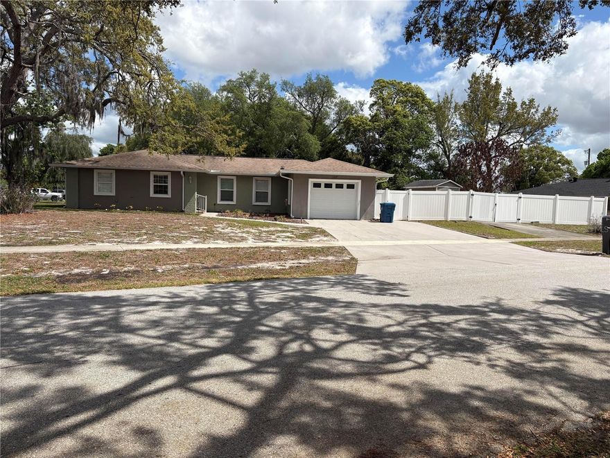 This one is for You. 3 Bedroom 2 Bath with Room to Expand. A short List of Updates, Granite Counters Tops, New Carpet over the Beautiful Tile Floors, Roof 2019, HVAC updated 2019. Appliances 2 years old. Now Lets talk Yard .31 of an Acre gives room to Rome. You can Park your Projects, Plant your Garden and still have room for the Furry ones. Your going to need a Bigger Mower.