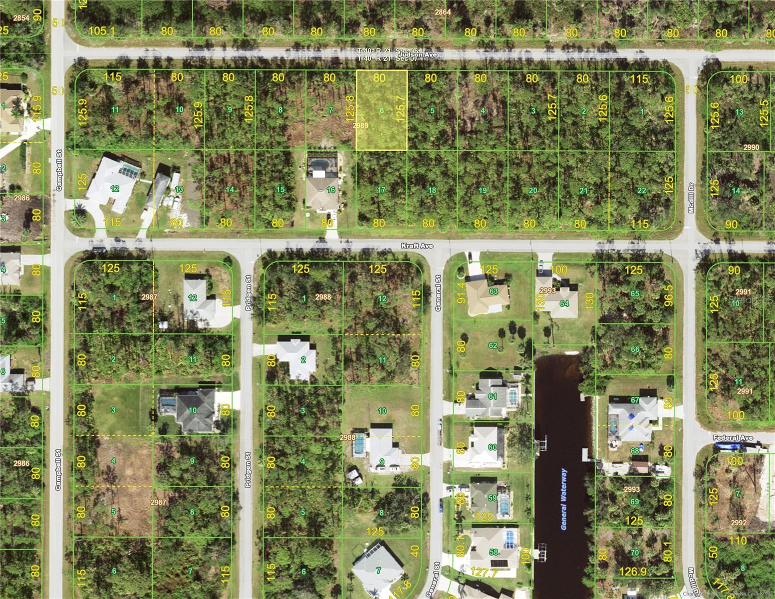 Building site with adjacent lot available located on a low-traffic street in NW Port Charlotte.