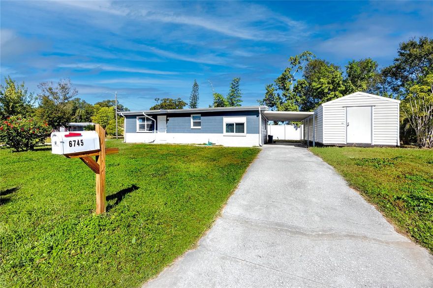 This beautifully renovated 2-bedroom, 2-bath block home is the perfect long-term rental for anyone seeking comfort, convenience, and modern updates in the heart of Pinellas Park. Located on a spacious corner lot in a quiet residential neighborhood, this move-in-ready home features vaulted ceilings, an open floor plan, and brand-new finishes throughout. The fully updated kitchen includes new stainless steel appliances, a dishwasher, granite countertops, and a convenient center island with an attached breakfast bar. A laundry closet with in-unit washer and dryer provides everyday convenience.

The primary bedroom offers great storage with dual closets and a private ensuite bath featuring a tiled walk-in shower and split granite vanity. The second bedroom and bath are ideal for guests, a home office, or shared living arrangements. Fresh interior paint, new fixtures, updated lighting, and easy-care flooring create a clean, modern feel throughout the home. Outside, enjoy a covered carport, large yard space, and pet-friendly living—two small pets are welcome.

Tenants will love the central location just minutes from Freedom Lake Park, Mainlands Golf Course, the Pinellas Trail, England Brothers Park, Park Boulevard shopping and dining, and major commuting routes such as US-19 and I-275. Downtown St. Petersburg and the award-winning Gulf beaches are also an easy drive away.

With immediate availability and every major update already done, this Pinellas Park rental offers the low-maintenance Florida living you’re looking for in a convenient, well-connected neighborhood.
