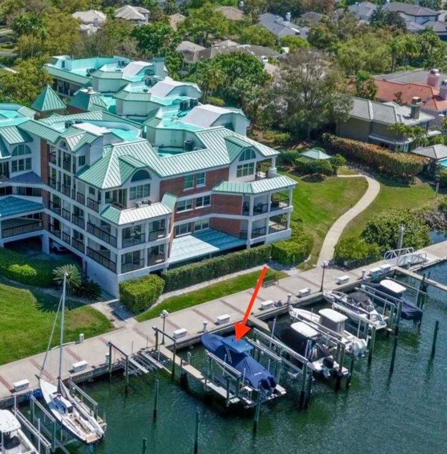 Fantastic  opportunity to purchase Boat Slip #36 on Harbour Island. This deep-water boat slip along Seddon Channel features a (16,000 lb) boat lift and incudes water, electricity and a dock box. Enjoy unobstructed boating with no fixed-span bridges, providing seamless access to Tampa Bay, the Gulf of Mexico, and the amazing waterfront lifestyle of downtown Tampa.  Purchasers must own property within the private gated area of Harbor Island, S. Neighborhood Association properties only.