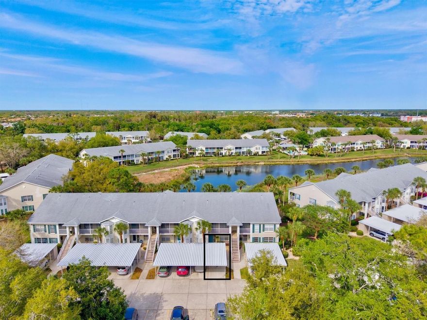 One or more photo(s) has been virtually staged. PRICED TO SELL, LOCATION, LOCATION, LOCATION!
Welcome to this attractive first-floor, 2 bedroom, 2 bath condo in the highly desirable Gardens at Waterside Village, offering one of the larger floor plans in the community with over 1,382 square feet of living space.
This well-maintained unit features a spacious living and dining room combination, with tile flooring throughout the kitchen, dining areas, and bathrooms, and comfortable carpet in the bedrooms. Sliding glass doors lead from the living room to an oversized, tiled, enclosed lanai where you can relax and enjoy private, tranquil water views.
The primary suite offers direct lanai access through sliders, a large walk-in closet, and an en-suite bathroom. The kitchen is generously sized with a closet pantry and a cozy breakfast nook. A private washer and dryer are conveniently located in the lanai closet.
Recent updates include a new roof (2020) and AC system (2022), providing peace of mind. The unit also includes a covered carport and an additional storage closet.
The HOA covers building insurance, exterior maintenance, grounds maintenance, pest control, water, sewer, community pool access, and reserves, making for easy, low-maintenance living. Pet-friendly community allowing one cat or small dog up to 35 lbs.
Enjoy resort-style amenities including a clubhouse, tennis courts, pickleball courts, shuffleboard, and three heated community pools.
Perfectly located just minutes to I-75, historic downtown Venice, Gulf beaches, Wellen Park, and countless golf courses, this is an incredible opportunity to own a piece of paradise in a prime location.
Don’t miss this one, schedule your showing today!