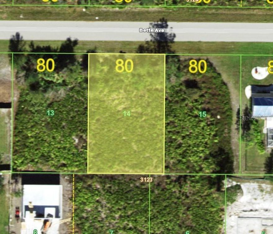 Welcome to 22379 Bette Avenue, a 0.23-acre vacant lot located in the heart of Port Charlotte. This parcel offers the perfect opportunity to design and build your dream home in a quiet neighborhood that still provides convenient access to everything you need. With approximately 10,000 square feet of space, the lot is well-suited for a variety of home styles while still leaving room for outdoor living. The property is ideally positioned less than five miles from the center of Port Charlotte, where you’ll find shopping, dining, fitness centers, and everyday conveniences. For commuters or travelers, quick access to I-75 makes reaching nearby cities and attractions simple. Just a short drive away, you can enjoy Florida’s renowned Gulf Coast beaches, including Manasota Key, where soft sand and turquoise waters await. Families will appreciate the proximity to schools, with Kingsway Elementary only about a mile and a half away, Port Charlotte Middle within two miles, and Port Charlotte High School less than five miles from the property. The lot is surrounded by established homes and other new construction, making it an attractive choice for future growth and value. Whether you are planning to build now or hold as an investment, this lot combines affordability, location, and potential. With comparable lots in the area currently priced higher, this property presents a great chance to secure a piece of Florida living at a reasonable entry point. 22379 Bette Avenue is ready for your vision—whether that’s a full-time residence, a seasonal retreat, or an investment property in one of Southwest Florida’s most desirable areas.