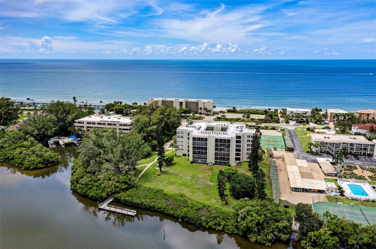 VACATION RENTAL!!! AVAILABLE JAN - MARCH 2026! Spacious 6th floor condo awaits your arrival! This lovely 2 Bedroom, 2 Bath condo is inviting and warm and features an updated kitchen with granite counter tops and appliances. Stunning views await you from most rooms! This bright and airy unit provides views of Buttonwood Bayou and Sarasota Bay whether you're sitting inside or relaxing on your beautiful private balcony. The master bedroom features a king size bed and private bath and twin beds in the second bedroom. The deeded private beach access is right across the street! Community amenities feature heated community pool, club house, tennis court, boat dock and fishing pier...all yours to enjoy! The exclusive shops and restaurants at St Armands circle are a short drive away as well as the famous Lido Beach. Take a drive over the John Ringling bridge into downtown Sarasota and you'll find theater, art galleries as well as exquisite dining and shops. Don't wait...your home away from home is move-in ready! No pets or smoking.