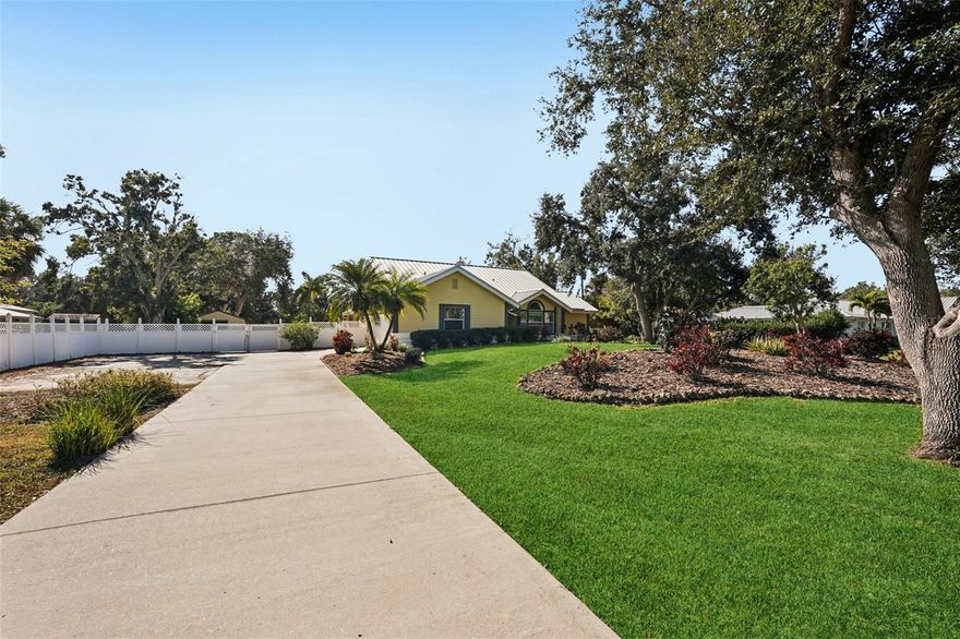 Welcome home to this stunning, fully renovated three bedroom, two bath executive home, perfectly situated on one beautiful professionally landscaped acre in coveted Mission Valley with 1 acres min. properties in Nokomis, FL.! 

This home boasts some of the finest finishes, including slate flooring in main living areas, travertine tile flooring in the master bath, solid walnut kitchen cabinetry, tongue and groove cedar vaulted ceilings throughout the main living areas as well as the master bedroom, kitchen and family room. A commercial grade standing seam metal roof (no exposed fasteners), energy efficient stainless steel appliances, new water filtration & softening system, new hurricane impact and thermal windows (26) and exterior impact thermal doors including a double and triple slider. As a result, this house conforms with insurance carriers' requirements for impact protection receiving maximum credits as all house openings were replaced. 

From the moment you enter this gorgeous home, you can simply feel the love and care put into every decision made to renovate this lovely home! This Nokomis beauty offers an open floor plan with great sight lines throughout the main living areas.

 There is plenty of storage everywhere, with all three bedrooms featuring walk-in closets, a folding table in the laundry room, twin closets in the family room/den, a walk-in pantry, walkable attic storage, shelving and cabinetry in the garage, storage closets in the main hallway and shelving in the outside 12 X 20 shed.

You are sure to love all of the bright natural light, accentuating all of the great features this home has to offer! Just imagine the warmth you’ll feel as you nestle up in front of the natural stone fireplace located in the spacious living room, overlooking the beautiful pool area!

This home is an entertainer’s delight! Bring your family and friends to a backyard BBQ because there is plenty of room for everyone! Cook out on the ~23 X 27 sun deck, splash around in the pristine pool, or set up your favorite yard games in the enormous back yard! THIS HOME HAS IT ALL! 
The kitchen also features granite countertops, a breakfast bar, a large walk-in pantry, a breakfast nook with access to one of the two back decks, leading to the pavered pool area.

The large primary suite is your own private oasis, with a double arched opening into the huge master bathroom, featuring a jetted oversized tub, separate shower, large vanity with dual sinks, water closet, larger walk-in clothes closet

Though tucked away and quiet on a cul-de-sac street, you are just minutes to top rated schools, including Laurel Nokomis School, Venice H.S, I-75, Highway 41, Nokomis Beach, the new Sarasota Memorial Hospital South and adjacent complexes, plus great shopping and dining experiences. 

Additional current upgrades include:  entire whole house replumbed 2025 with Pex-A tubing, new interior and exterior paint 2025, new carpeting in all three bedrooms and the family room/den 2025, new tankless water heater 2025, new bathroom faucets and fixtures 2025, new shower enclosures with seamless glass doors 2025, new 5 ton HVAC condenser, Dec. 2024, new air handler motor 2025, new Reverse osmosis system 12/25 w extra cartridges, central vacuum motor replaced 2022.
 

This is the home you DO NOT WANT TO MISS! No HOA dues. No CDD. No Flood Insurance required. Just bring your friends and family and all of your outdoor toys, and make this exquisite home your own!