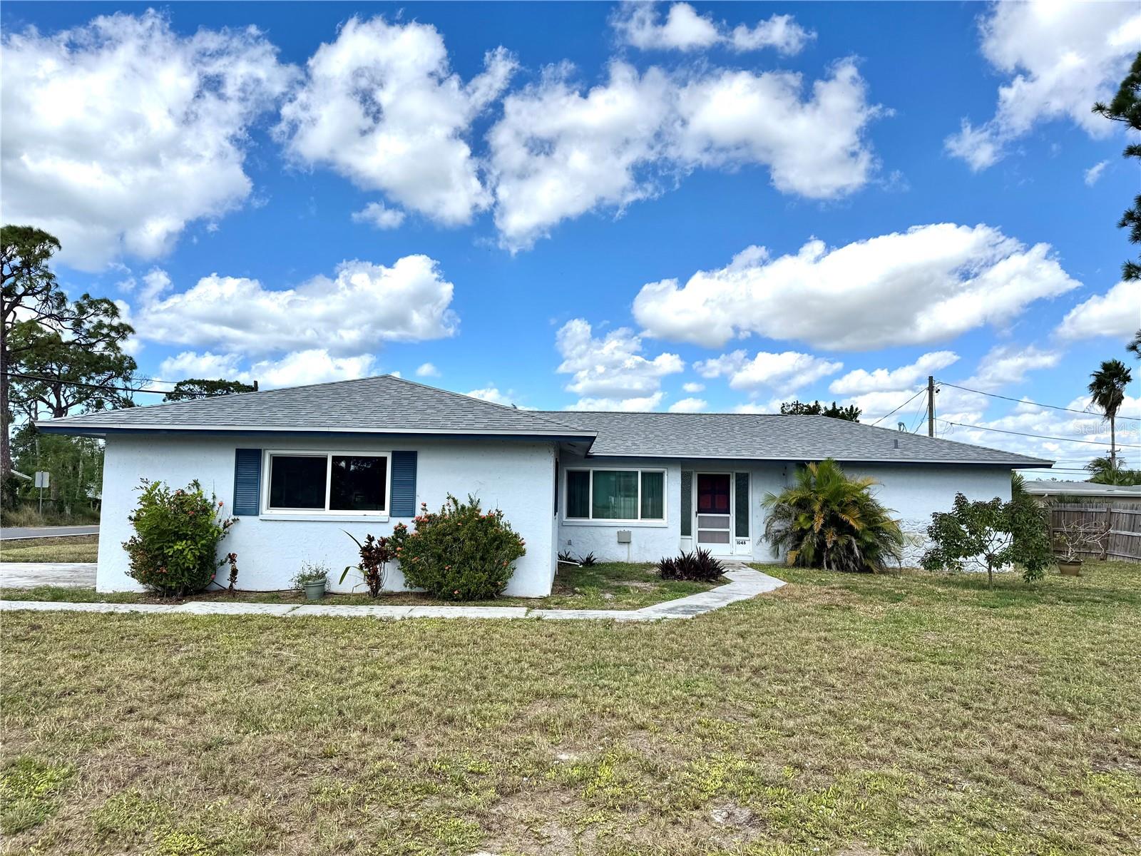 Spacious Corner Lot Home — Minutes from the Beach!
Welcome to this beautifully maintained two-bedroom, two-bathroom BLOCK home situated on a desirable LARGE CORNER LOT with nearly a quarter acre of land. Located just 15 minutes from the beach and minutes from shopping, dining, and entertainment, this property offers both convenience and coastal charm.
Enjoy peace of mind with new upgrades, including a new water heater, new A/C system, 10 year old roof and updated hurricane-rated windows. Interior features include tile and laminate flooring throughout, while the exterior boasts hurricane shutters, spacious lanai, a well, and a septic system for added efficiency.
With NO HOA restrictions and a spacious two-car garage, this home provides the perfect blend of comfort, functionality, and freedom. Don’t miss your chance to own this exceptional Florida property!