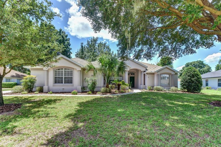 POOL HOME! Welcome to Cross Creek, a community with winding treelined roads and spacious lots. This BLOCK built 4-bedroom, 3 bath house is perfect for any sized family and multi-generations. CURB APPEAL with plant beds and mature landscaping. Single Story with beautiful front sitting Porch, opening to a large Foyer and Formal Living and Dining Rooms. Living and Dining are open concept with 10 ft ceilings and one of the 3 sliders to the LANAI and screened, in-ground HEATED POOL. The Kitchen is truly functional for a cook and extra hands with a work island, plenty of Corian countertop space, a desk area and large closet pantry. The Dinette space accommodates a full-sized table. Both Kichen and Dinette flow into the cathedral ceiling Family Room with the 2nd set of Sliders to the Lanai. Tri-split bedroom plan. This side of the house has 2 comfortably sized guest bedrooms, one with a walk-in closet. Guest Bath has a door to the pool area. Another Guest Bedroom and Bath are isolated for privacy. The Master Suite offers a 17x13 bedroom with a slider for direct Lanai and Pool access! En-suite Bath has a large walk-in shower, a soaking tub, private water closet, linen closet, dual sinks with vanity area and a 11x6 walk in closet. The 24x9 covered Lanai offers plenty of space for seating or add a summer kitchen. Screened Pool is 30x15, invite the friends! Water Heater 2020. AC 2014. Side Entry 2 CAR GARAGE. PRIVACY FENCED rear Yard! ;Water: City