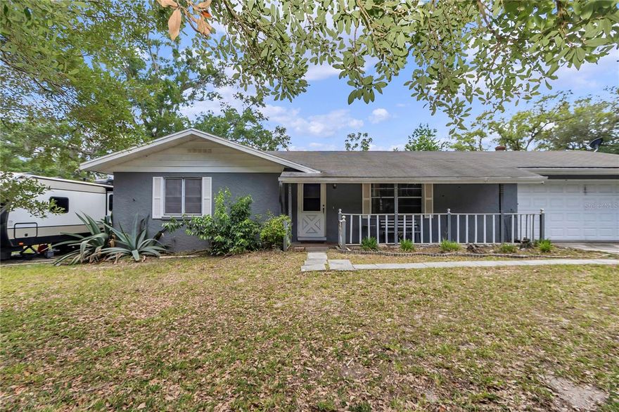 Woods and Lakes Subdivision in Ocala National Forest. Nearly surrounded by 500,000 acres of forest with 600 lakes and 2 rivers. Community lakes for fishing and kayaking. Access to paved airport runway via voluntary association. Home has RV pad with electricity. Near Juniper Springs, Silver Glen Springs, Salt Springs, Silver Springs. Offers water skiing, swimming, bass fishing, camping, hiking, horseback, ATV, and jeep trails. 1 hour from Daytona Beach. Minutes to Ocala, Belleview, The Villages, Carney Island Recreation Area, Eaton’s Beach, and Gator Joe’s.