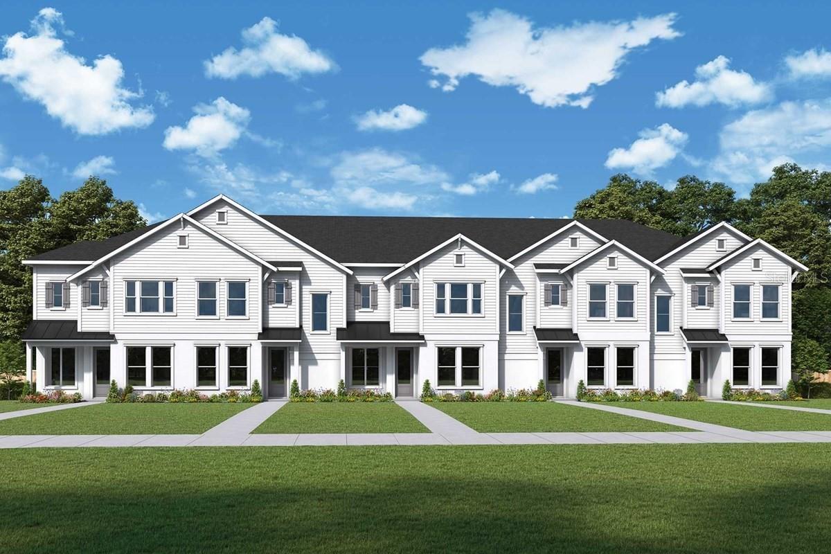 Under Construction. Discover Refined Coastal Living at The Freshwater- an elegant end-unit townhome in the sought-after Emerald Landing by David Weekley Homes, The Freshwater offers a lifestyle that blends modern luxury with everyday ease. Ideally situated near the vibrant Waterside Place in Lakewood Ranch, you’ll enjoy morning walks by the water, coffee at local cafés, boutique shopping, and year-round community events. All just minutes from your doorstep. Scenic Water Views & Resort-Style Living- Wake up to serene views of Kingfisher Lake, and take advantage of resort-style amenities including a lakeside pool, fire pit, pickleball courts, and a waterfront dog park. On Sundays, hop on the ferry from the community dock to the nearby Farmers Market for fresh finds and local flavor. With luxury, comfort & thoughtful design, this bright and airy end unit is flooded with natural light and features hurricane impact-rated windows and doors, ensuring year-round energy efficiency and protection- no storm shutters required. In fact, Emerald Landing remained completely flood-free during last year’s Sarasota floods, thanks to its elevated location outside of a flood zone. Inside, the Freshwater impresses with wide-open living spaces, sophisticated finishes, and designer details throughout. The heart of the home is a gourmet kitchen featuring quartz countertops, high-end cabinetry, a built-in microwave and oven, a cooktop with hood vent, and sleek stainless-steel appliances; perfect for entertaining or a quiet night in. The upstairs Owner's Retreat has an expansive walk-in closet and a spa-inspired bathroom showcasing a Super Shower. A versatile loft and two secondary bedrooms offer flexible space for guests, a home office, or hobbies. With its elevated design, unbeatable walkable location, and award-winning David Weekley quality, The Freshwater is more than just a home... it’s a lifestyle. Connect with the David Weekley Homes team at Emerald Landing to schedule your private tour!
