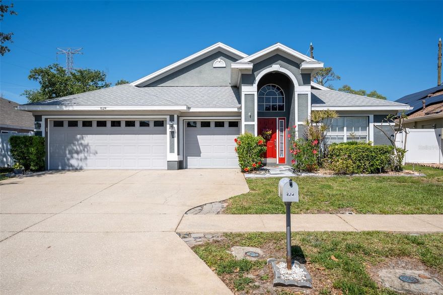 Welcome to 624 N Lake Blvd, a beautifully maintained home tucked inside the gated North Lake community, where lifestyle meets location.

This residence offers a seamless blend of comfort and function, featuring rich wood flooring, soaring vaulted ceilings, and a bright, open layout designed for both everyday living and effortless entertaining. The updated kitchen is the heart of the home, complete with granite countertops, a stacked tile backsplash, breakfast bar, pantry, and dining area, all flowing naturally into the spacious family room.

The primary suite provides a true retreat, with a generous sitting area, walk-in closet, and an updated ensuite bath featuring dual granite vanities, a soaking Jacuzzi tub, and a separate step-in shower. The split-bedroom floor plan offers flexibility, including two additional bedrooms with a shared bath and a fourth bedroom conveniently located near the pool bath—ideal for guests or a home office.

Step outside to your private backyard oasis, where a sparkling pool is surrounded by lush landscaping and complete privacy, with an enclosed cage installed in 2020. 

In the sought after North Lake community, residents enjoy exclusive access to a scenic boardwalk, boat dock, and fishing pier on Salt Lake, with the Pinellas Trail just moments away. The community is gated and under 24-hr surveillance.  You’re also minutes from the charm of the Tarpon Springs Sponge Docks, local dining, shopping, golf courses, and Gulf beaches.

Additional highlights include a 2020 roof replacement, 2021 hot water heater, pool freshly resurfaced in 2025, updated appliances, and the added benefit of no flood insurance required! 

Schedule your tour today to call this home!